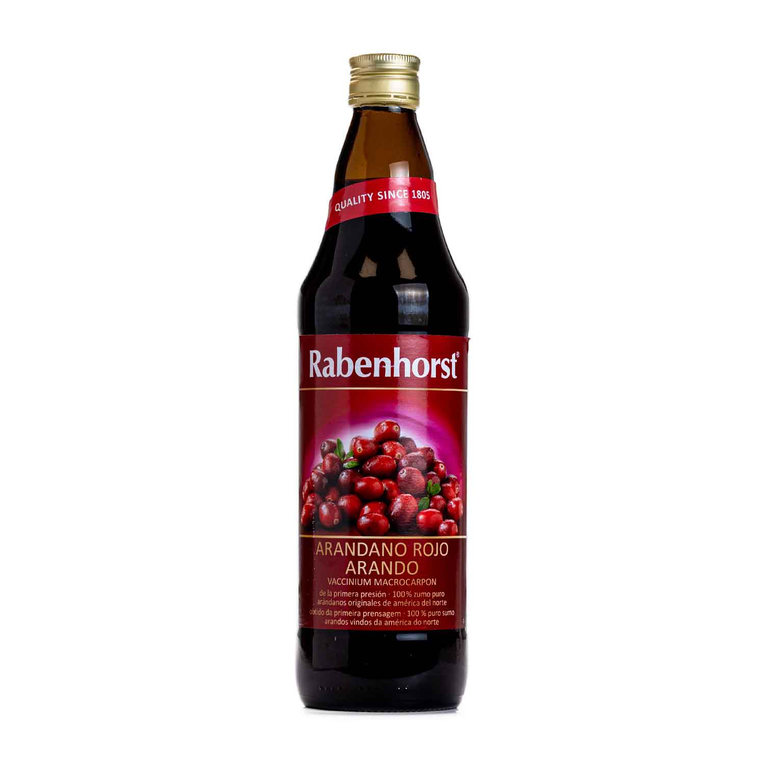 Zumo de arándano rojo americano 750ml Rabenhorst