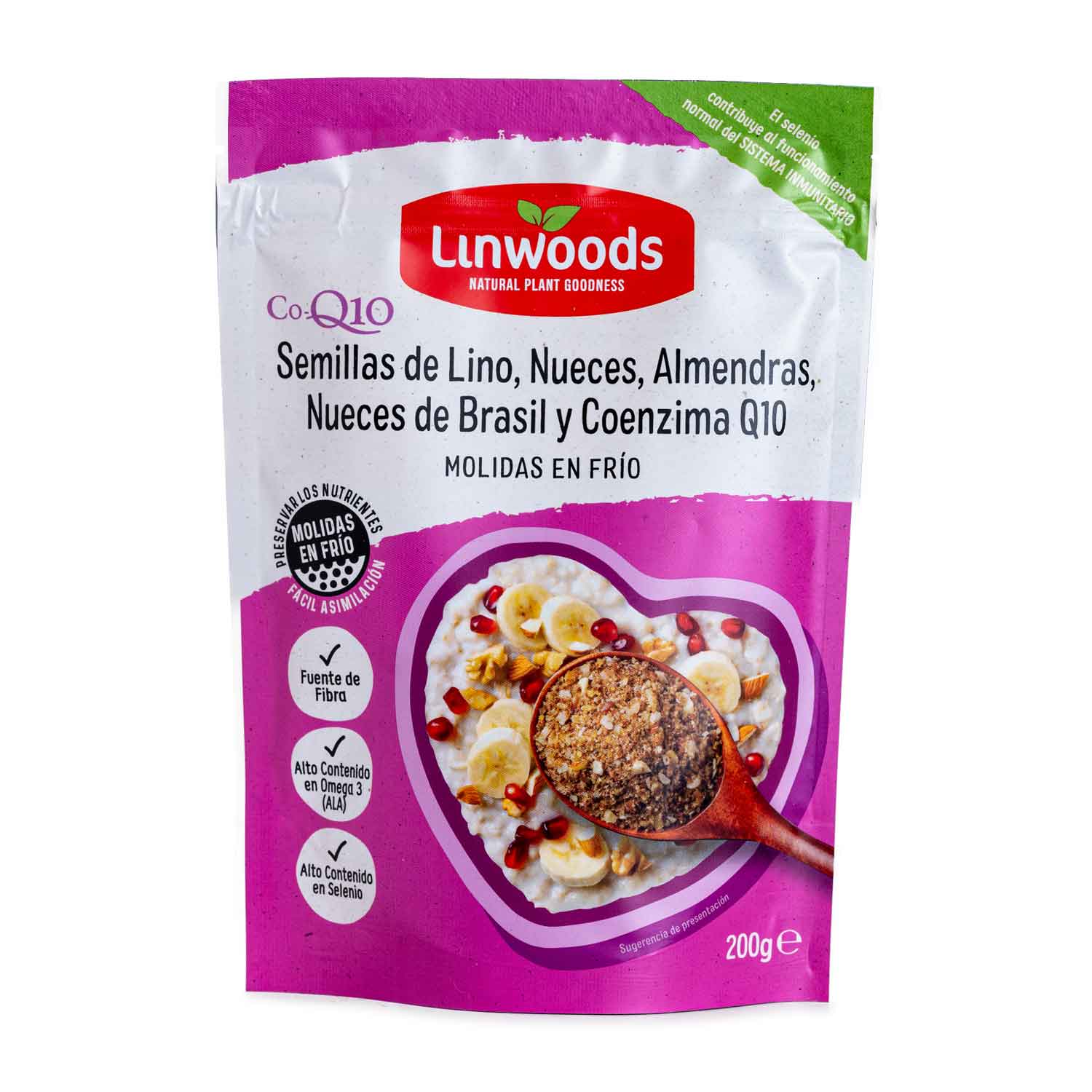 Semillas de Lino, Almendra y Nueces 200g Linwoods