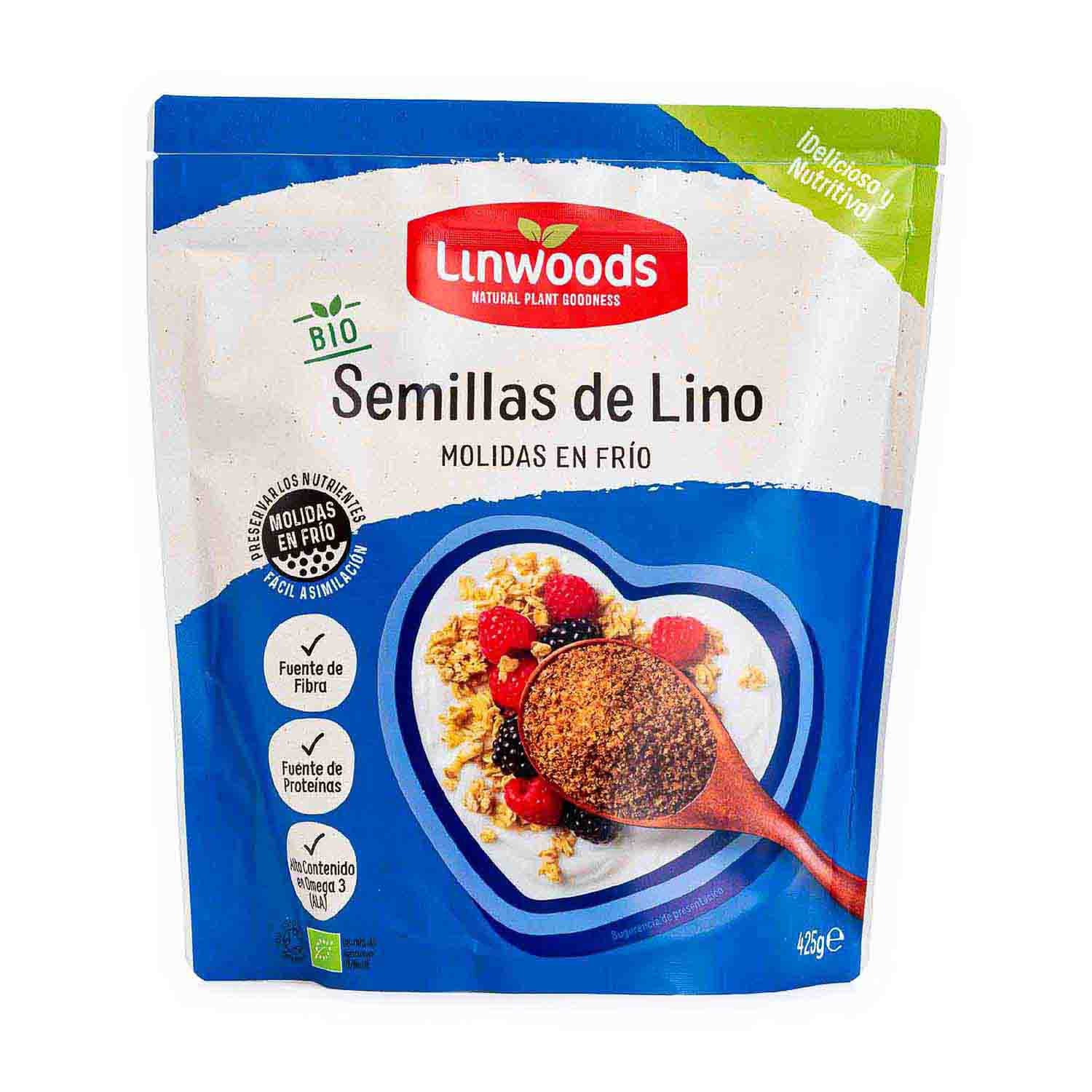 Semillas De Lino Molidas 425g Linwoods