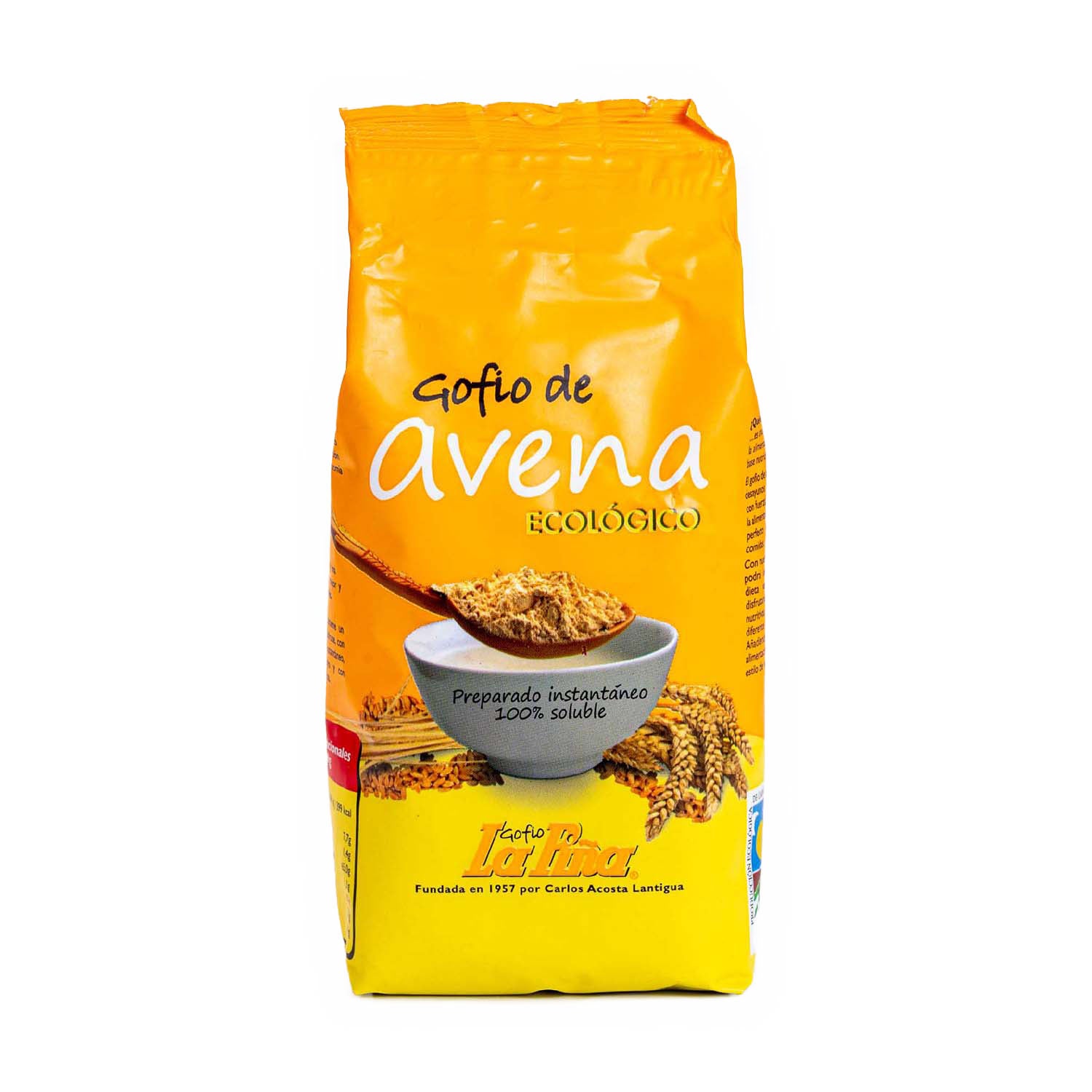 Gofio de avena ecológico 500g La Piña