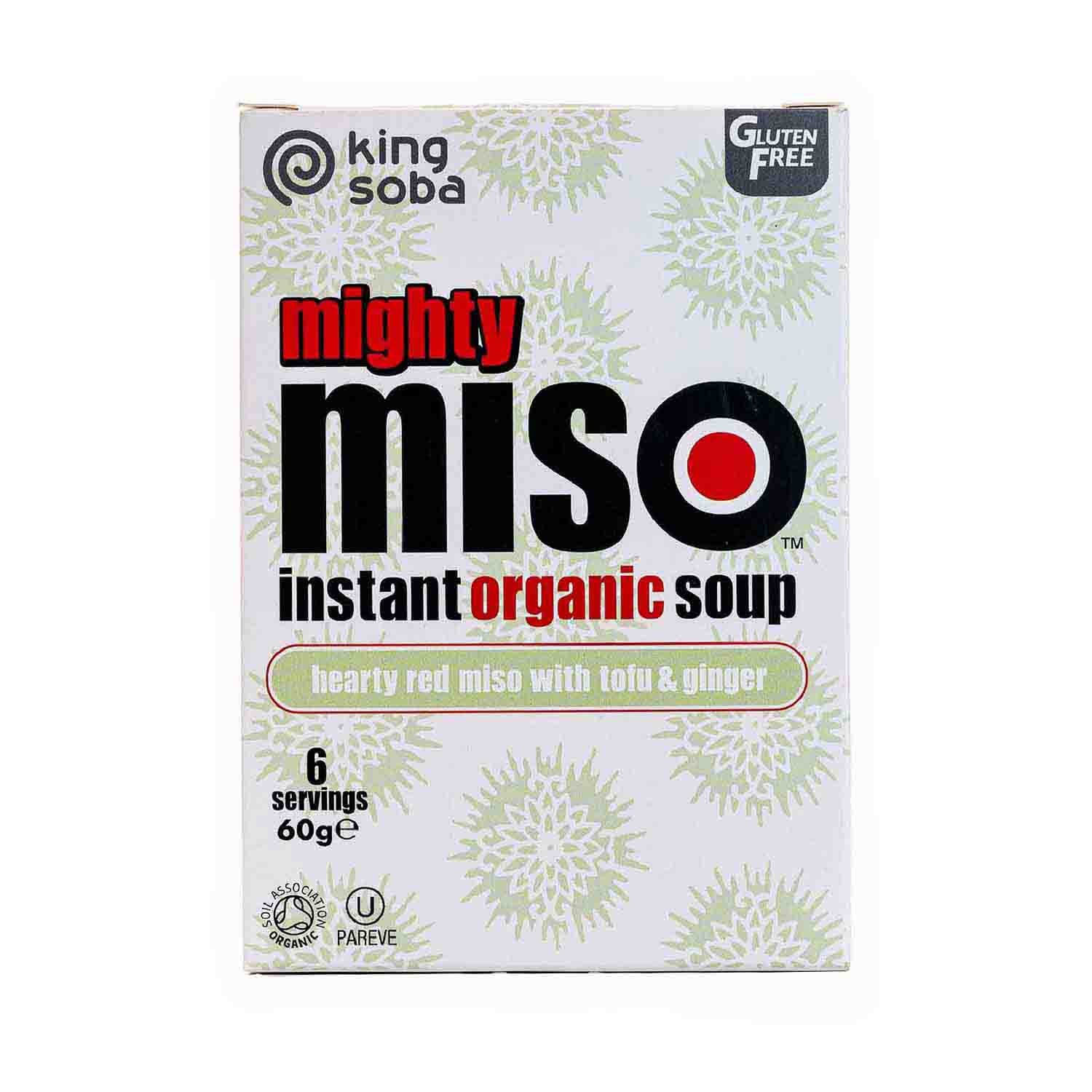 Sopa miso con tofú y jengibre