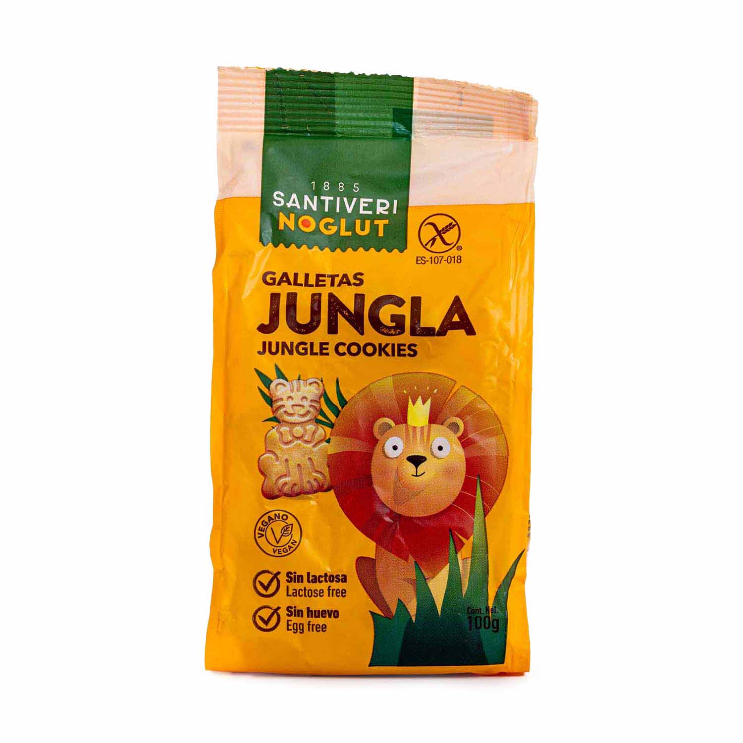 Galletas jungla sin gluten 100g Santiveri