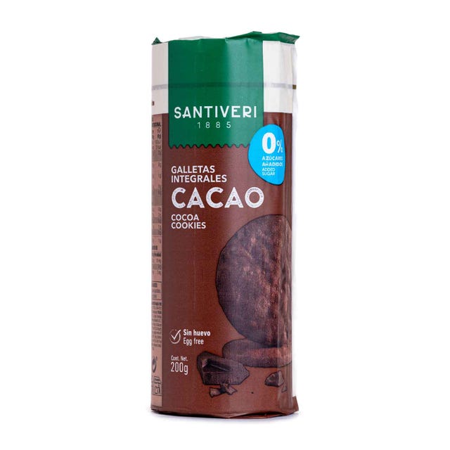 Galletas digestivas con cacao 190g Santiveri