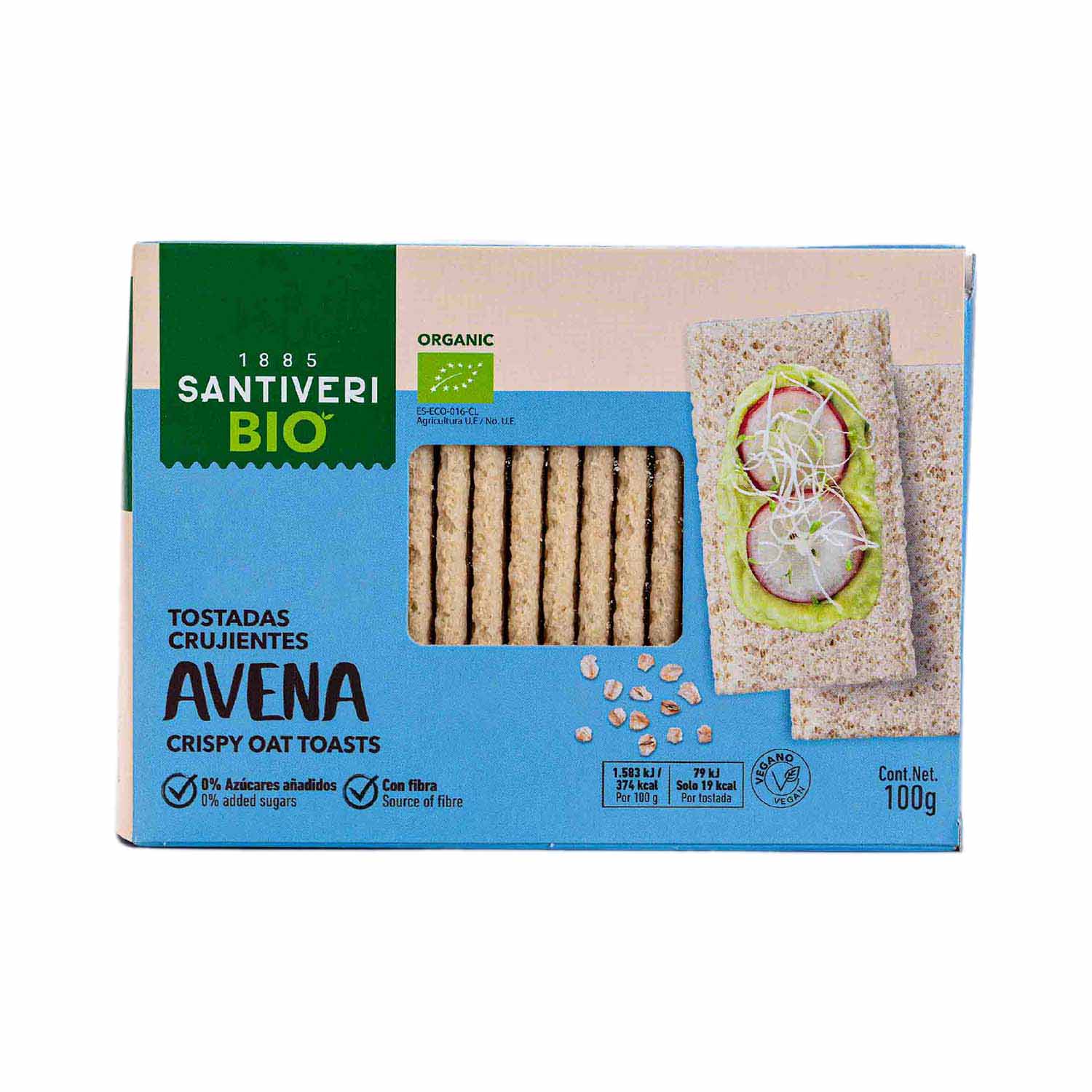 Tostadas de avena 100g Santiveri