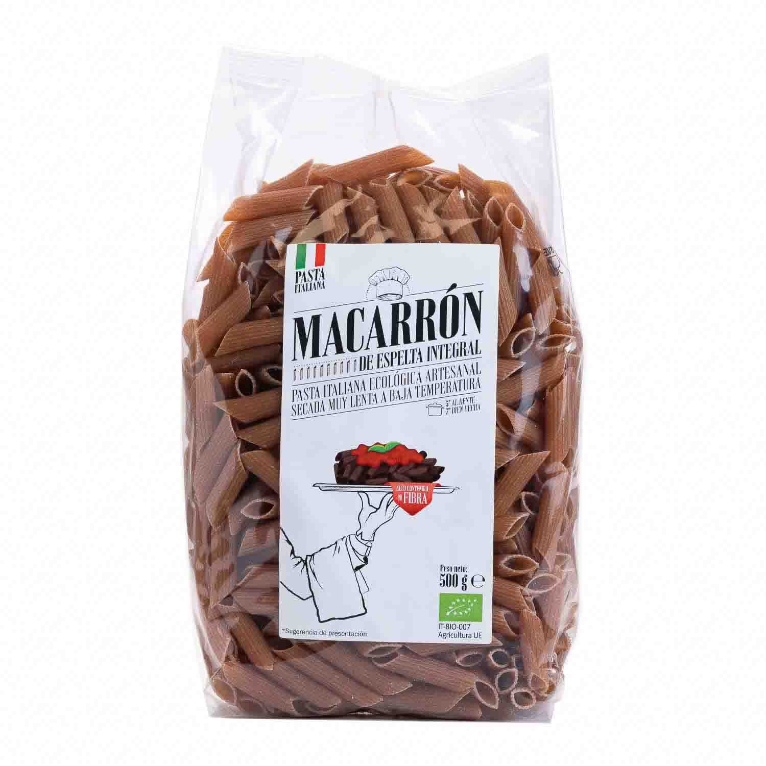 Macarrón de espelta integral 500g Bio Cesta