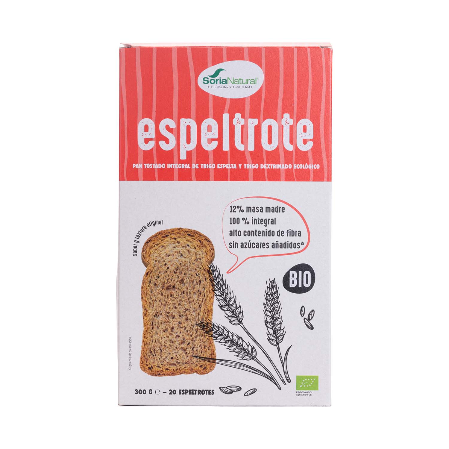Biscotes Dextrinados de Espelta Espeltrote 350g Soria Natural