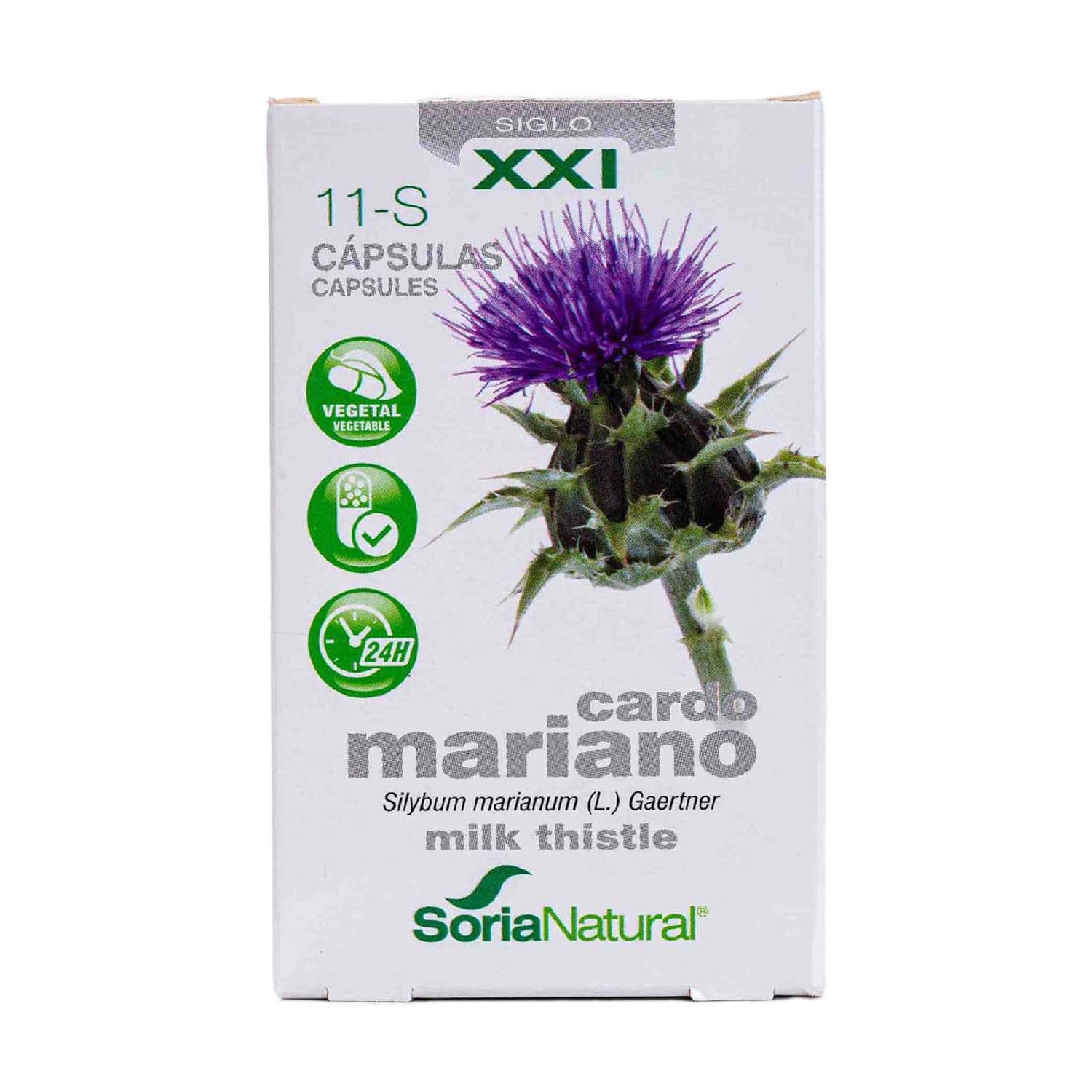 Cardo Mariano 600mg 30 cápsulas Soria Natural
