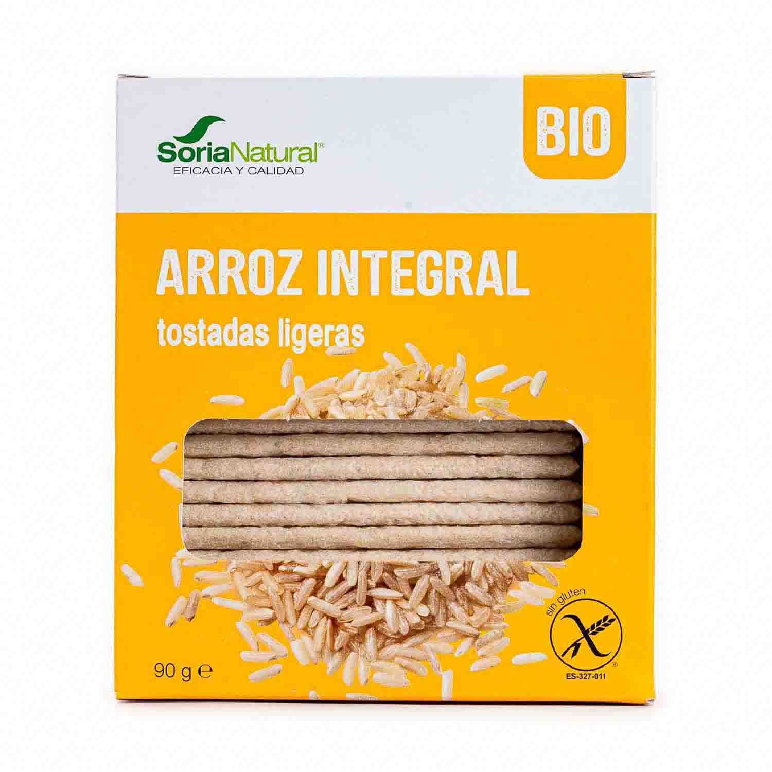 Tostadas Ligeras Integrales de Arroz 90g Soria Natural