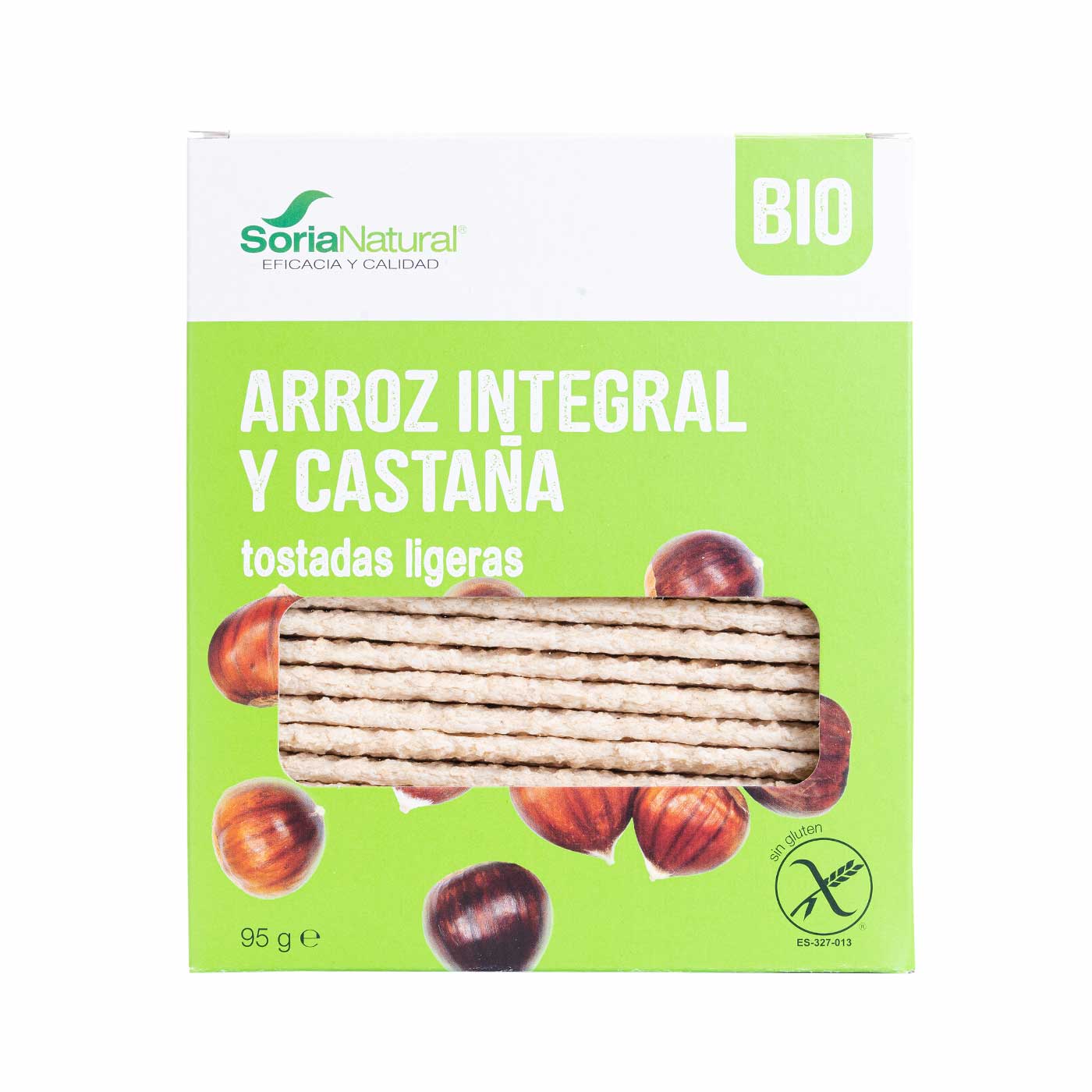 Tostadas Integrales de Arroz y Castaña 95g Soria Natural