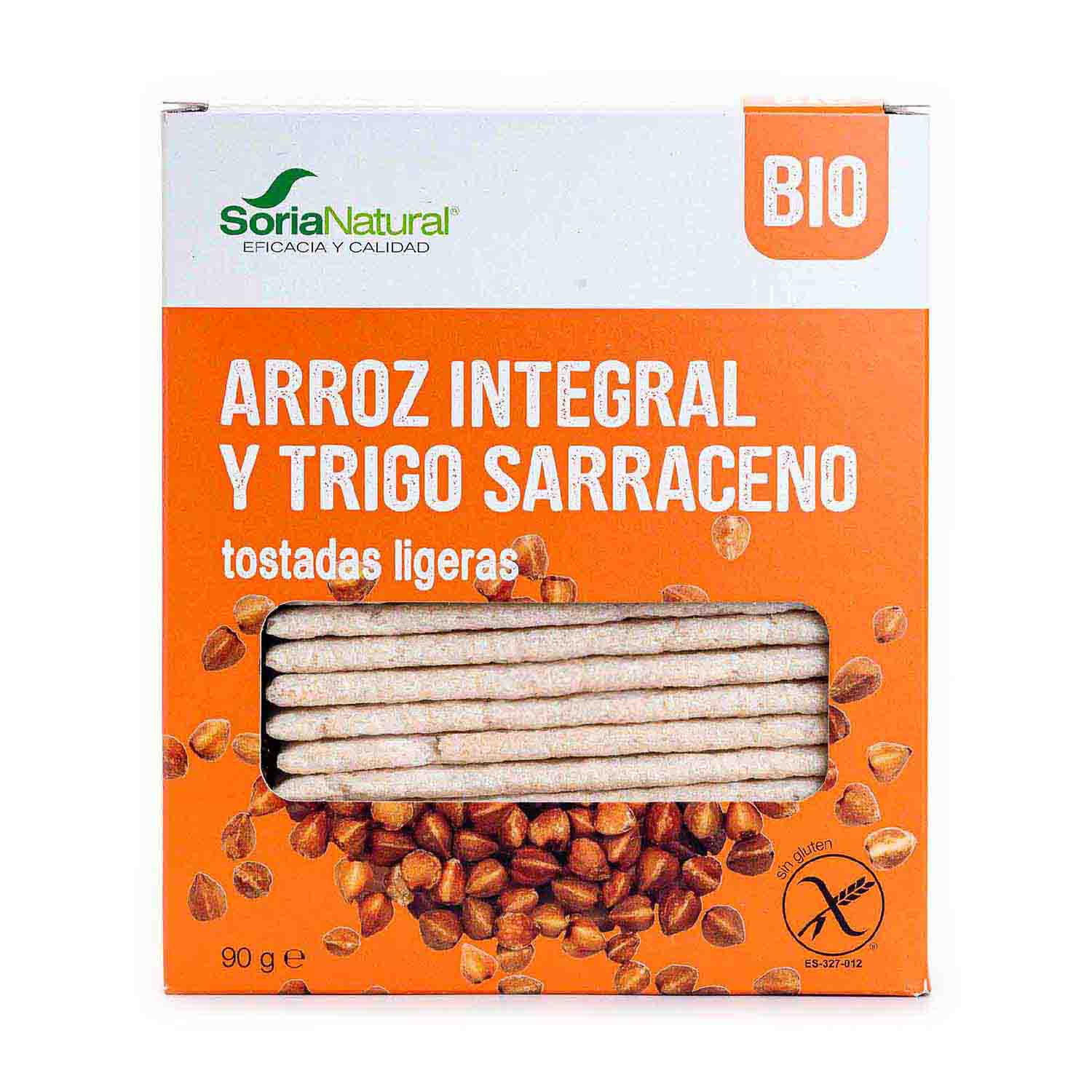 Tostadas Integrales de Arroz y Trigo Sarraceno 90g Soria Natural