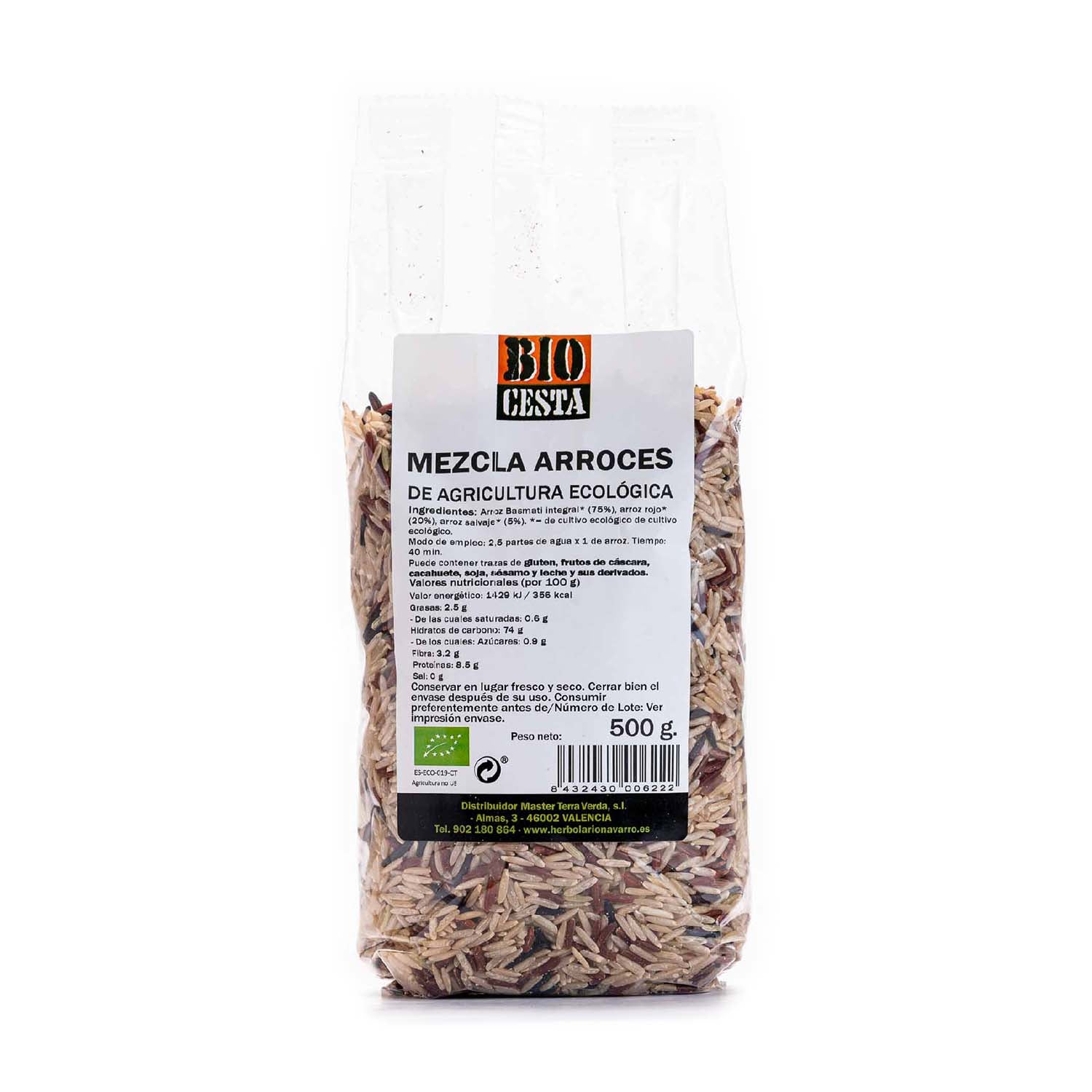 Mezcla de arroces salvajes bio 400g Bio Cesta