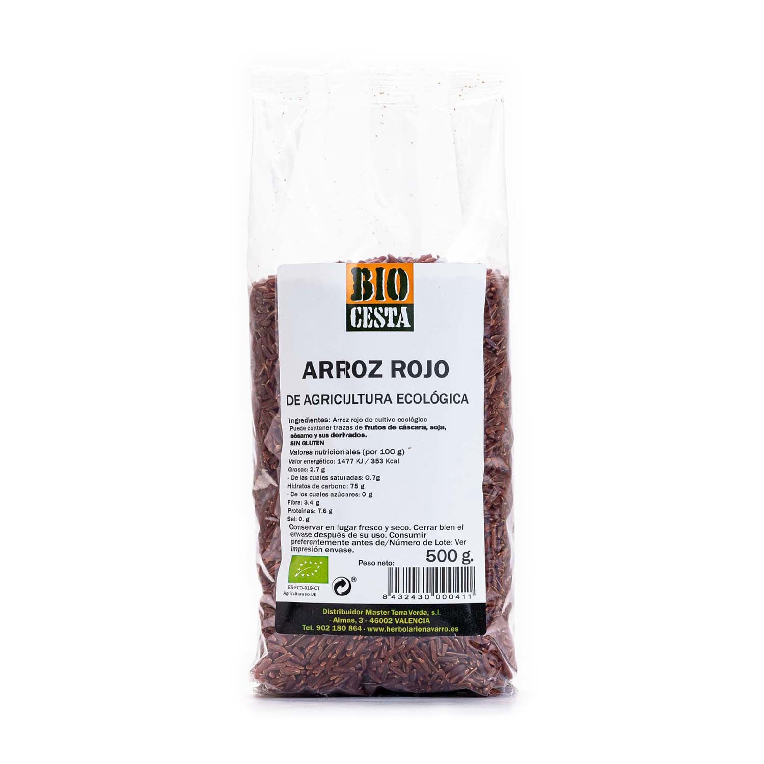 Arroz Rojo Bio 500g Bio Cesta