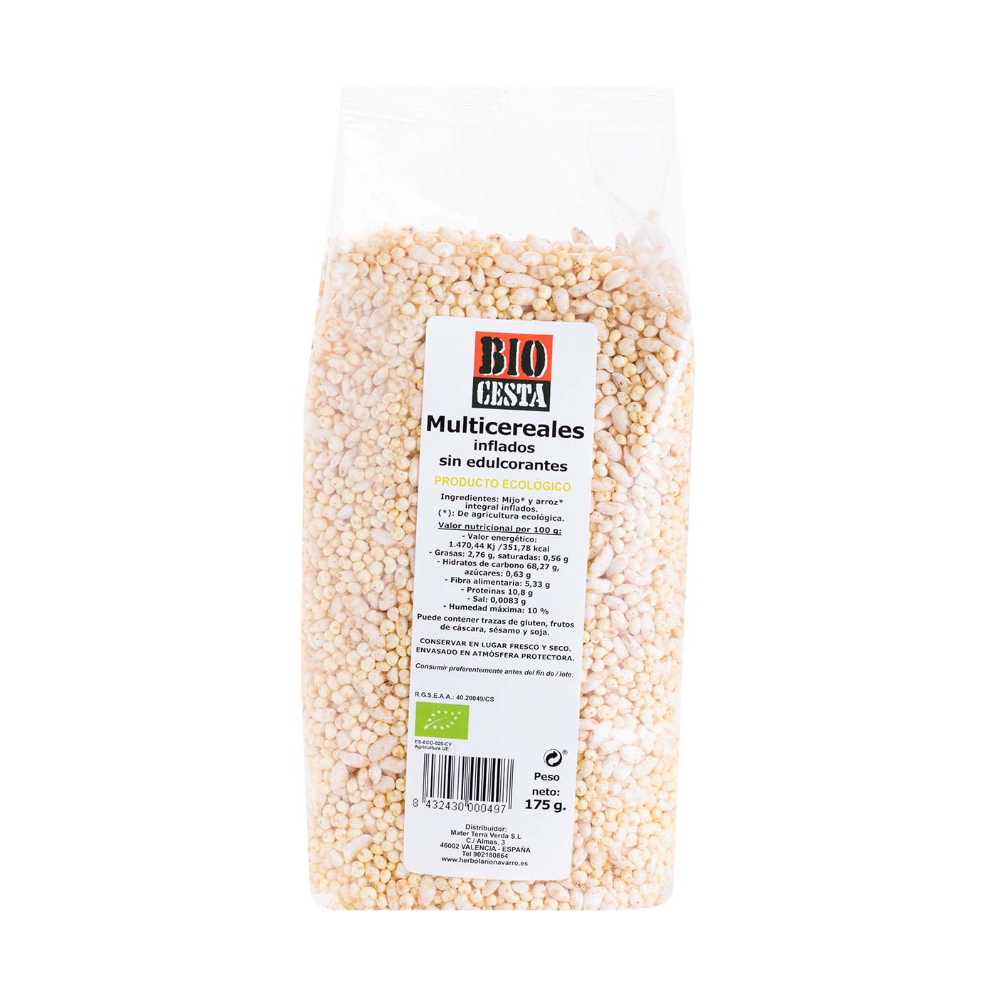 Multicereales hinchados bio 175g Bio Cesta