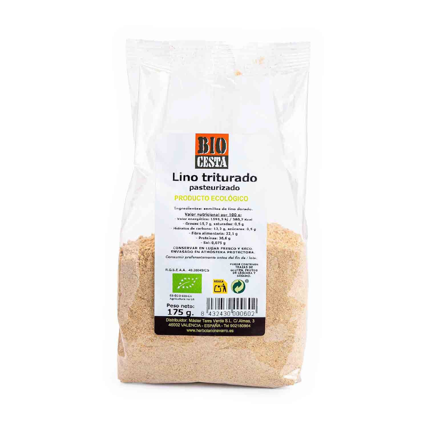 Lino dorado triturado 175g Bio Cesta