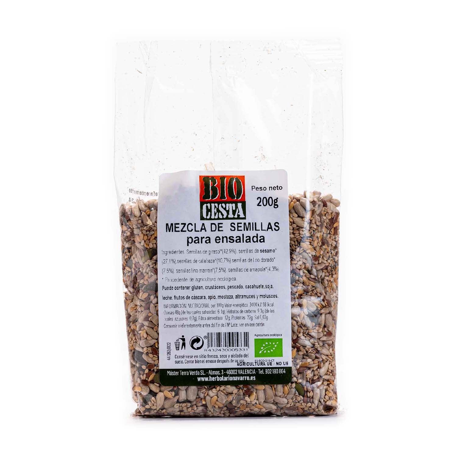 Mix de Semillas para Ensalada 200g Bio Cesta