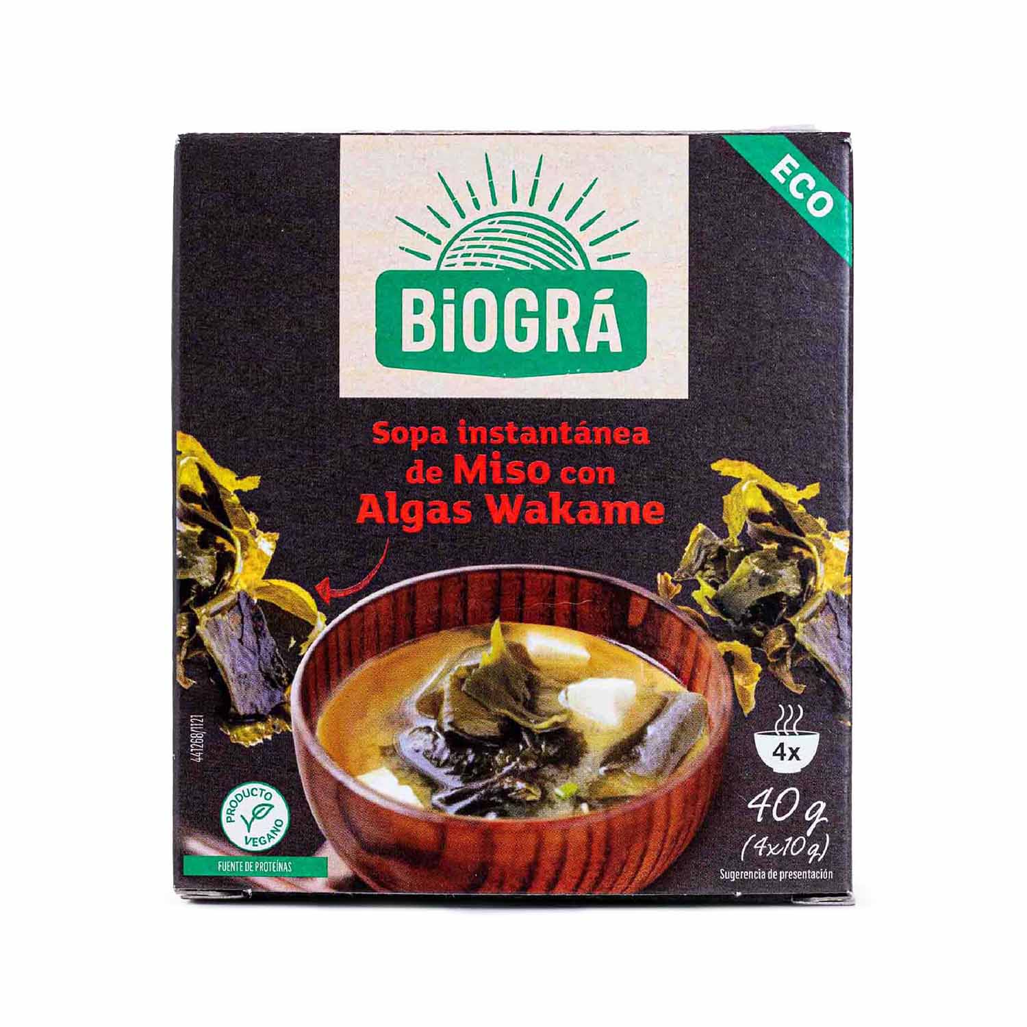 Sopa de Miso con Alga Wakame 40g Biográ