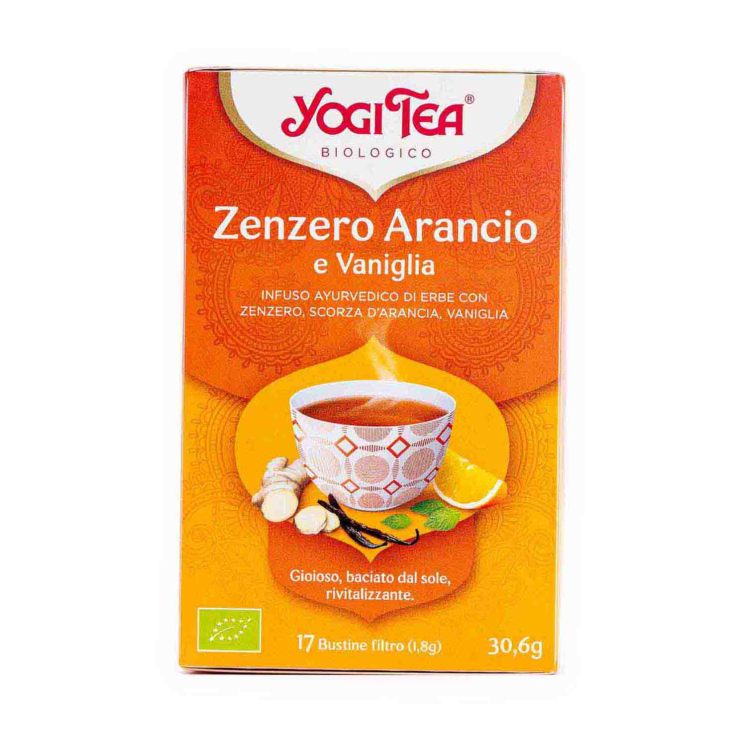 Infusión Jengible Naranja y Vainilla 17 filtros Yogi Tea