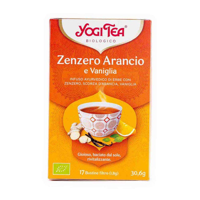 Infusión Jengible Naranja y Vainilla 17 filtros Yogi Tea