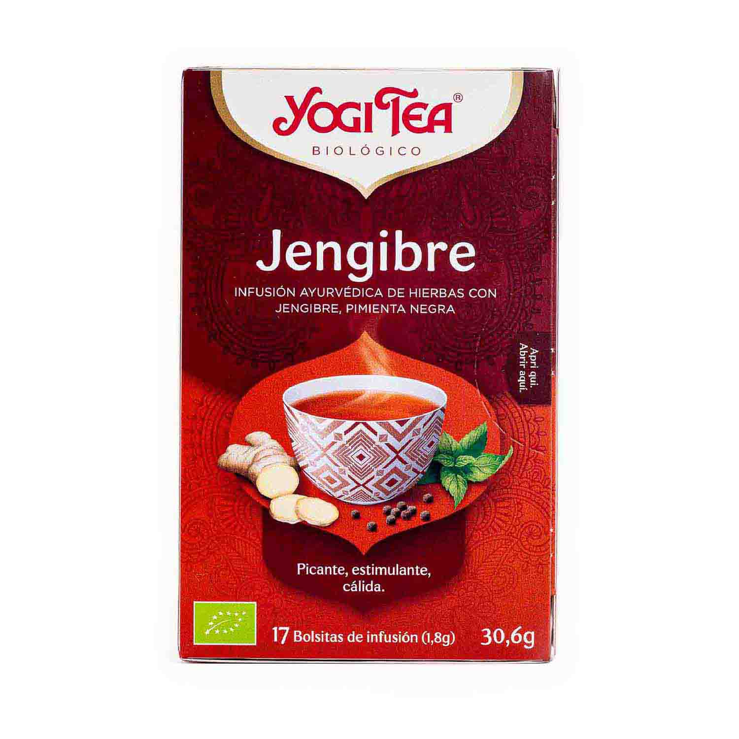 Infusión Jengibre 17 filtros Yogi Tea