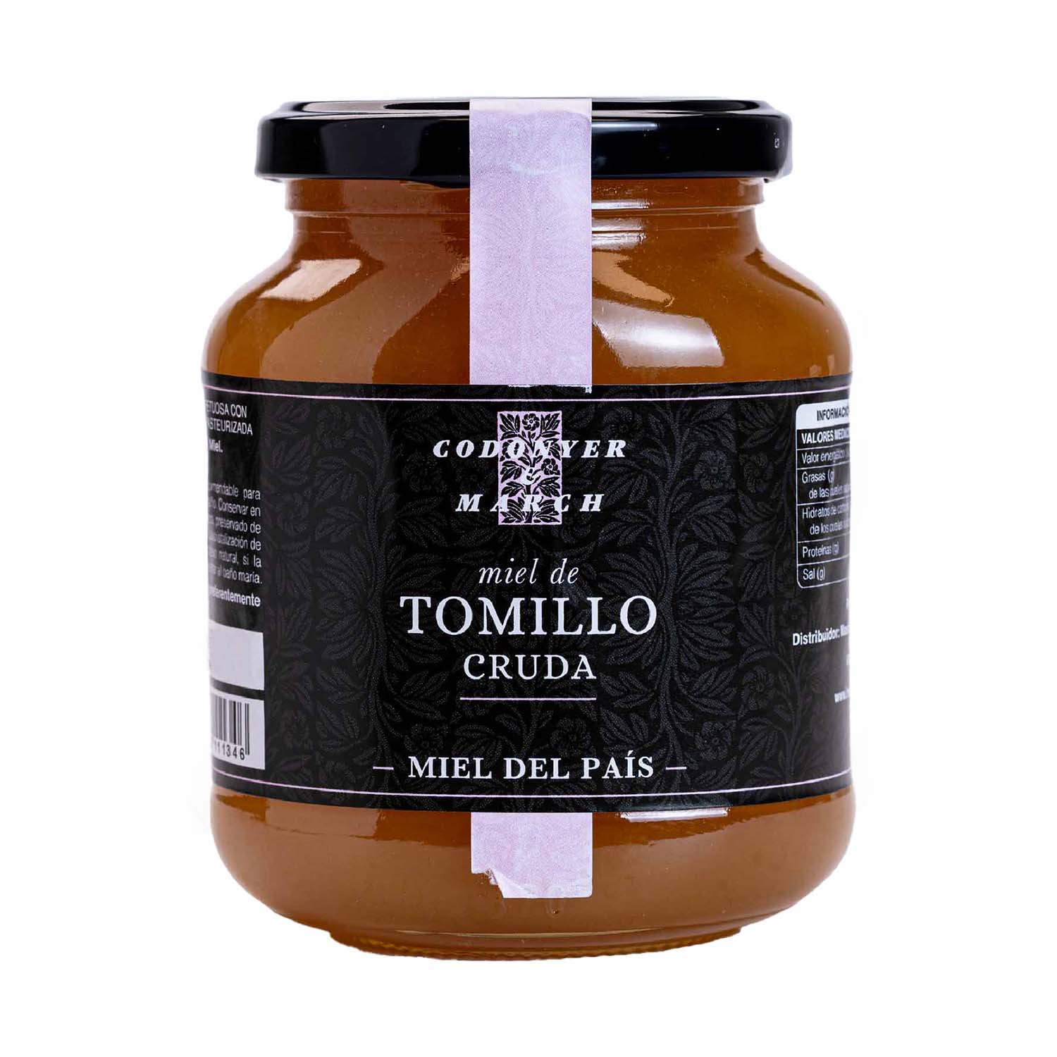 Miel de Tomillo Cruda 500g Codonyer & March