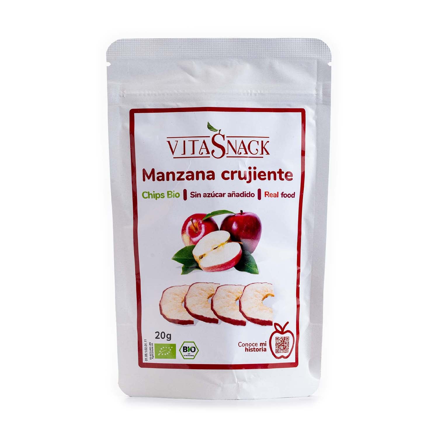 Snack de Manzana Crujiente 24g Vitasnack
