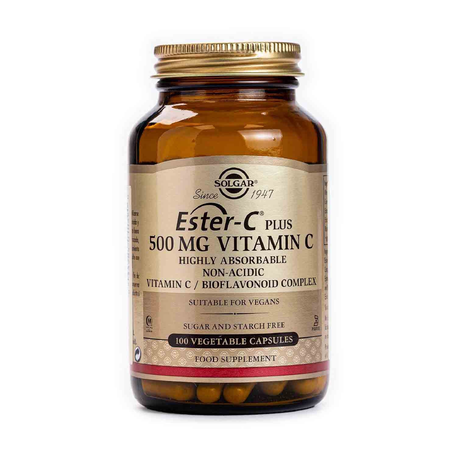 Vitamina C Ester-C Plus 500 mg 100 comprimidos Solgar