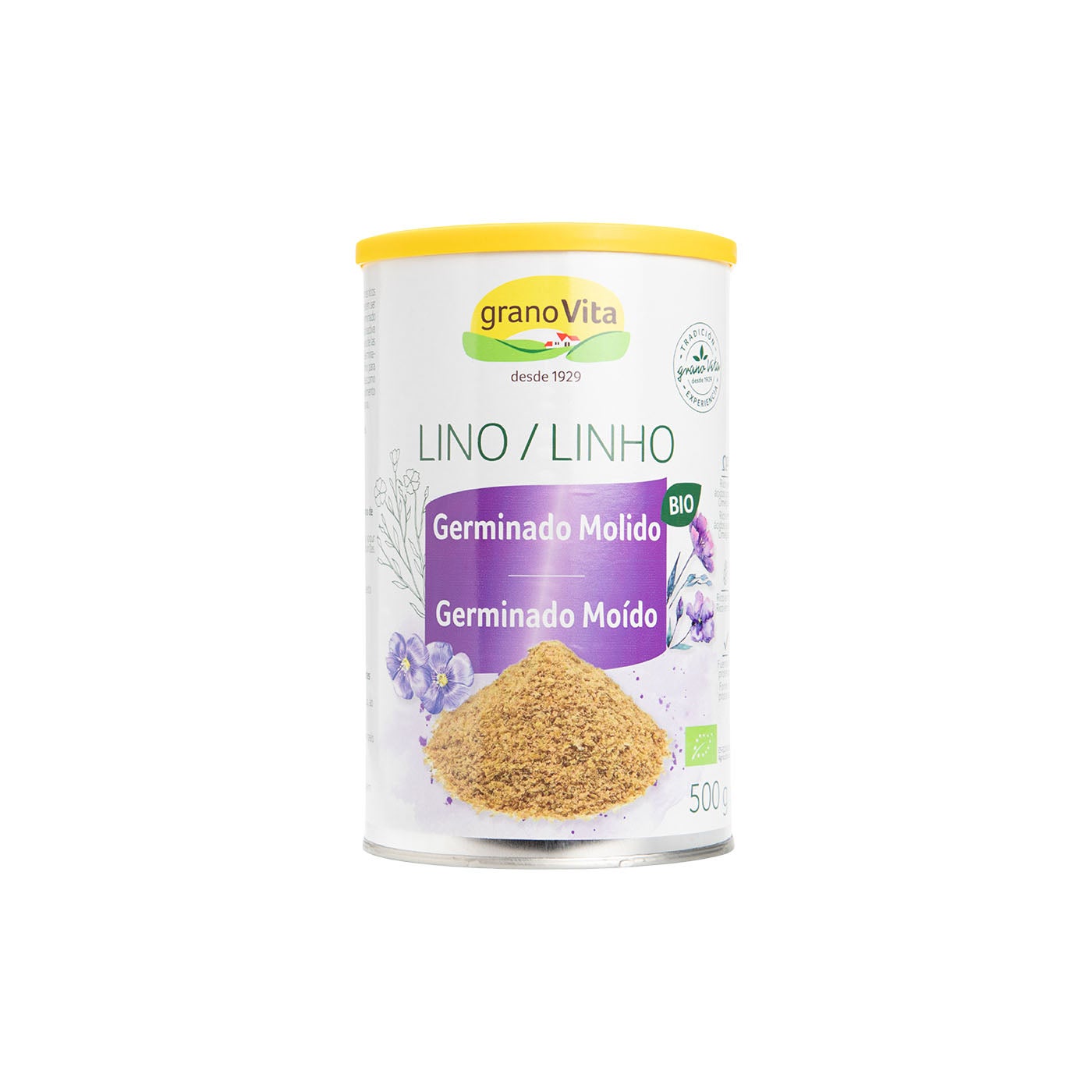 Lino Germinado Molido 500g Granovita