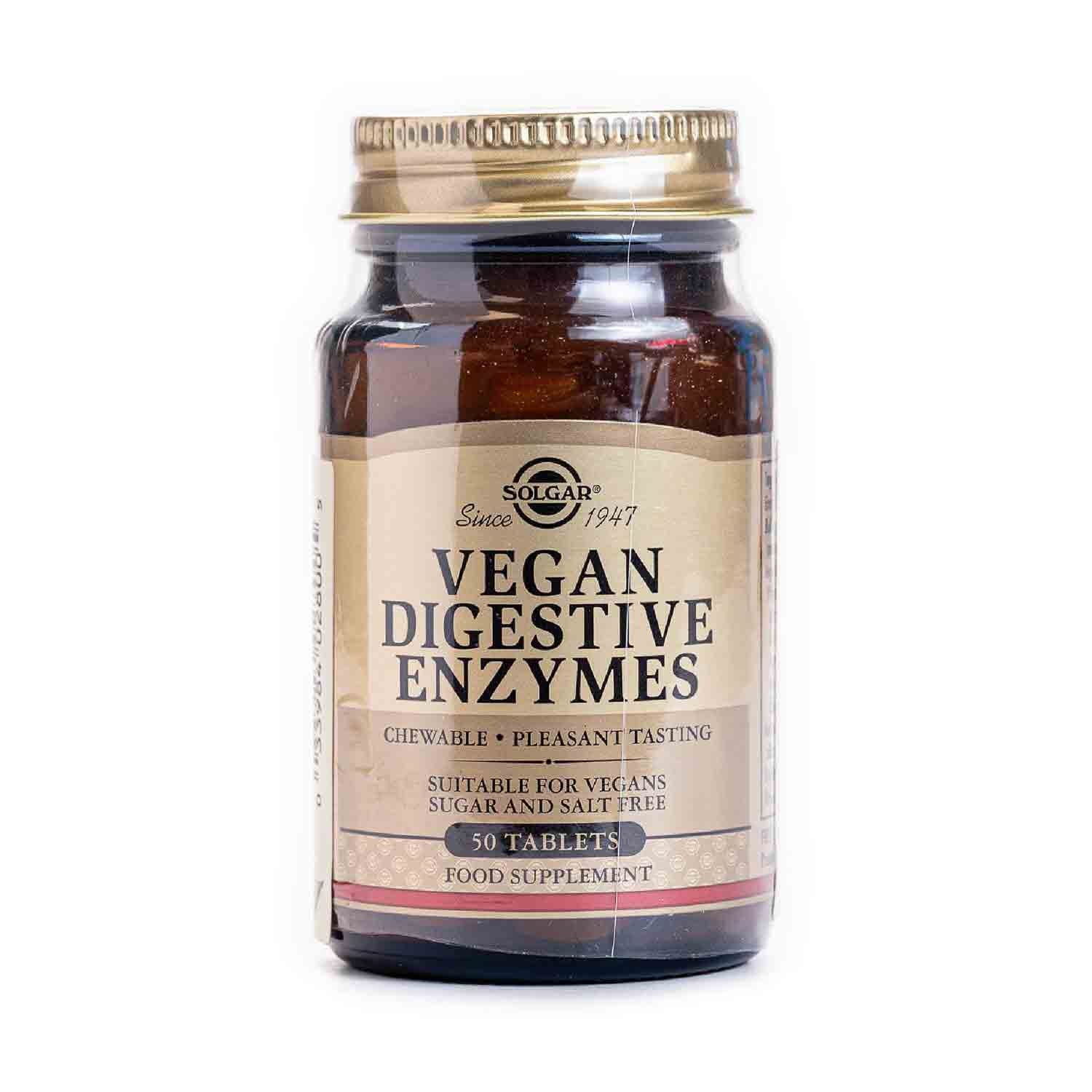Vegan Enzimas Digestivas 50 comprimidos Solgar