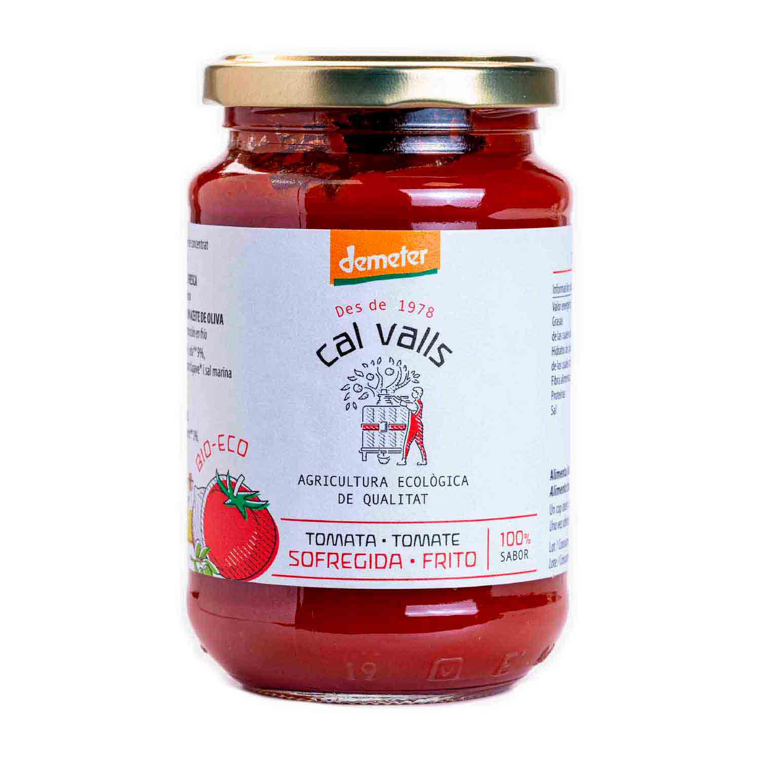 Tomate frito bio 350g Cal Valls