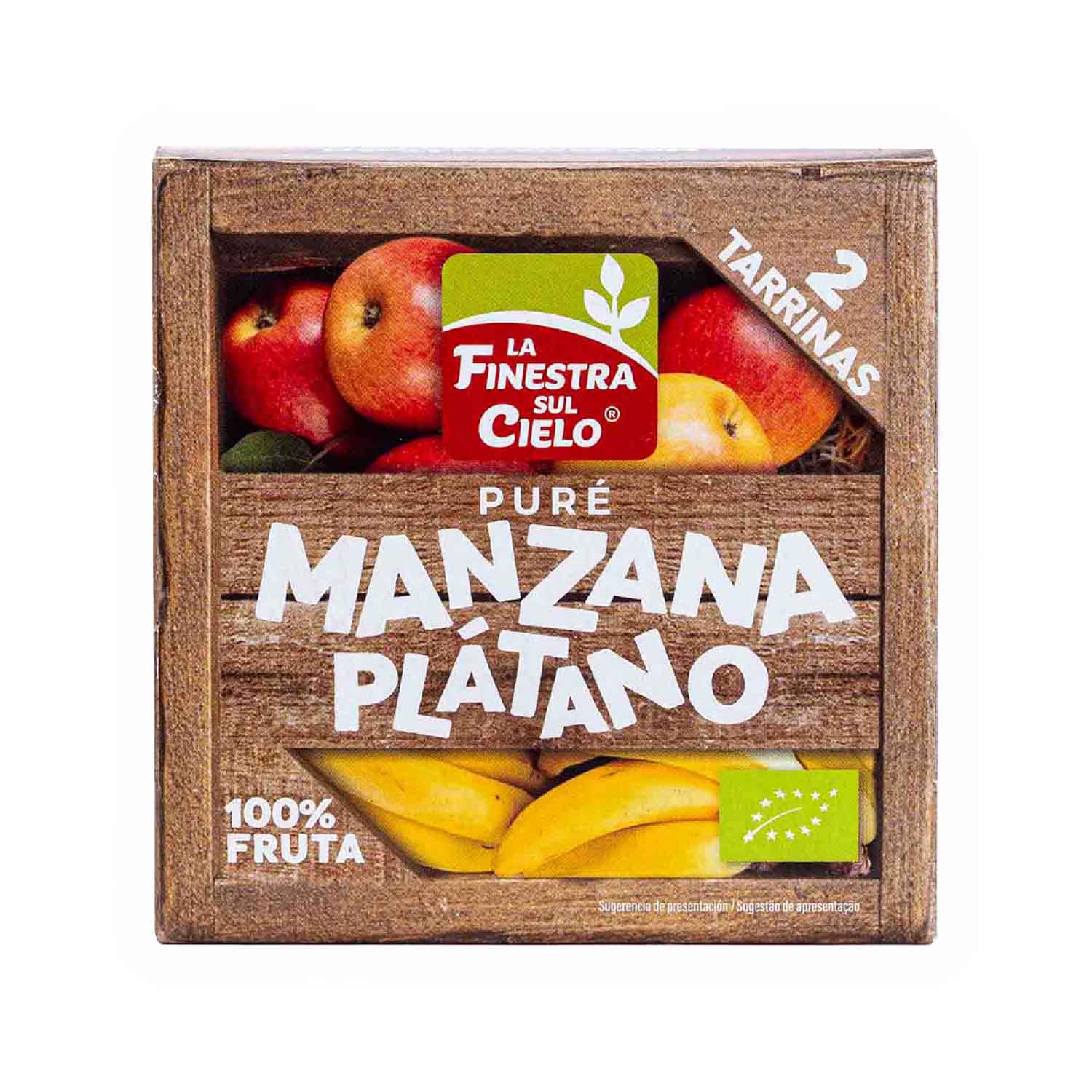 Puré de manzana y plátano bio 200g La Finestra Sul Cielo