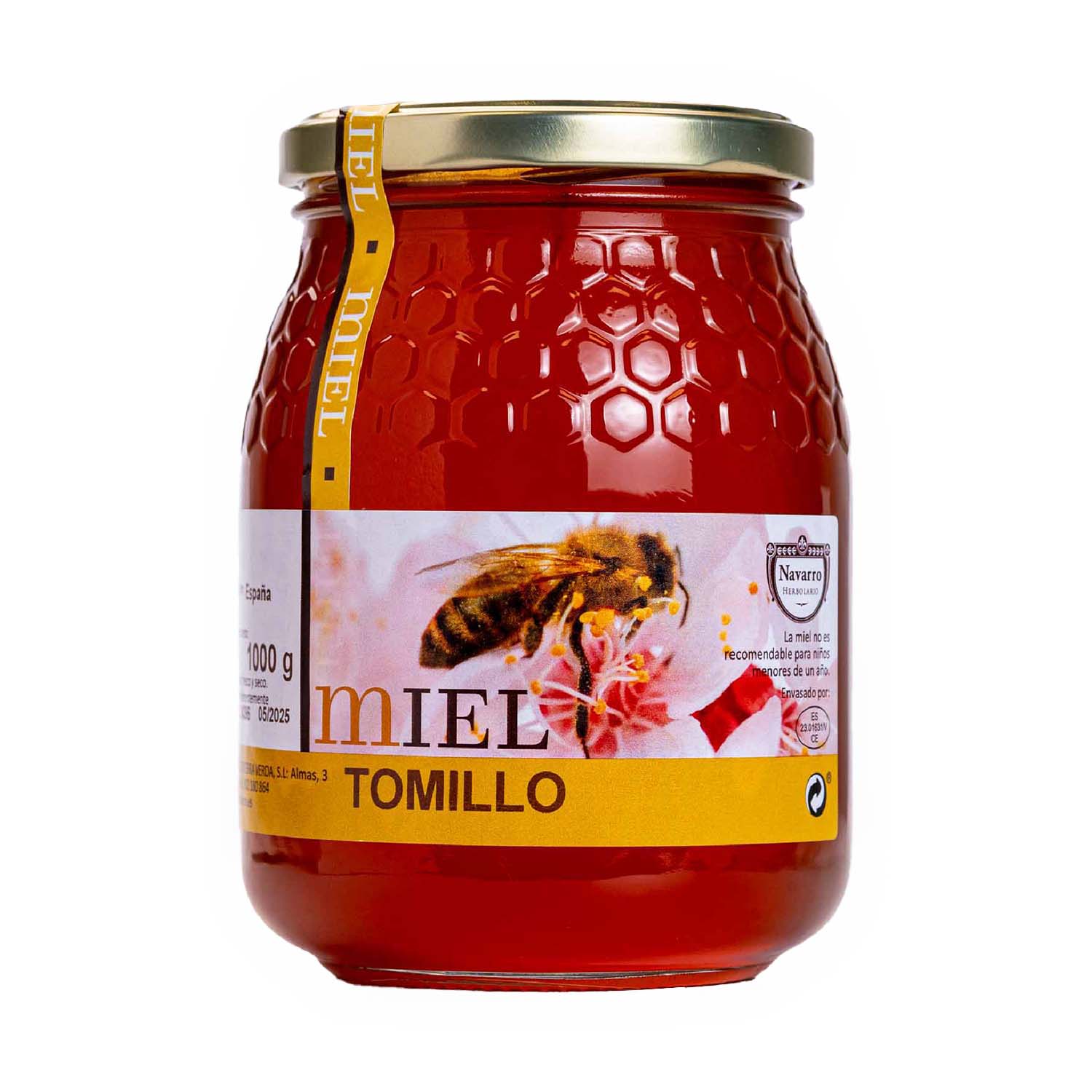 Miel de tomillo 1kg Herbolario Navarro