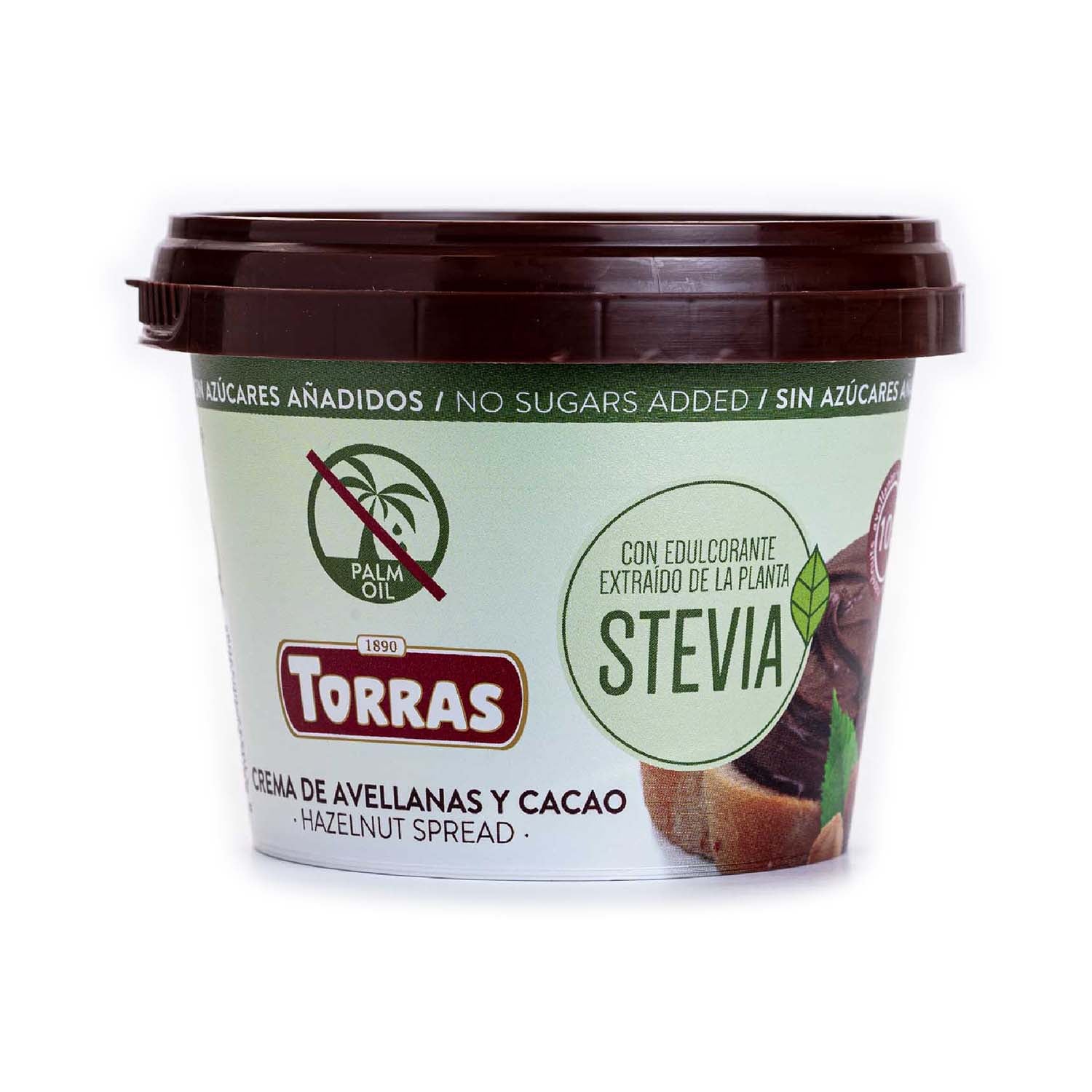 Crema de cacao sin azúcar y con stevia 200g Torras