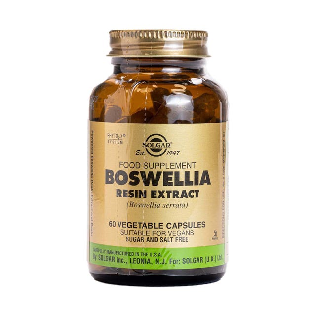 Boswellia Extracto de Resina (Boswellia serrata) 60ud Solgar