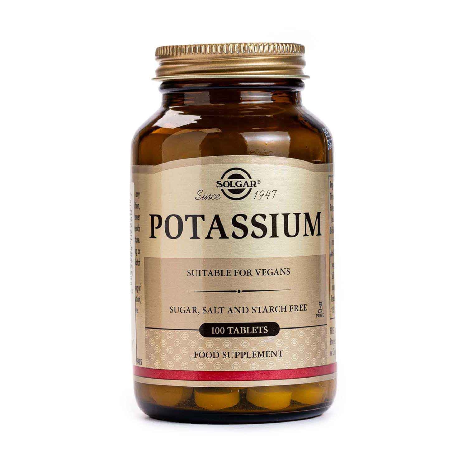 Gluconato de potasio 100 comprimidos Solgar