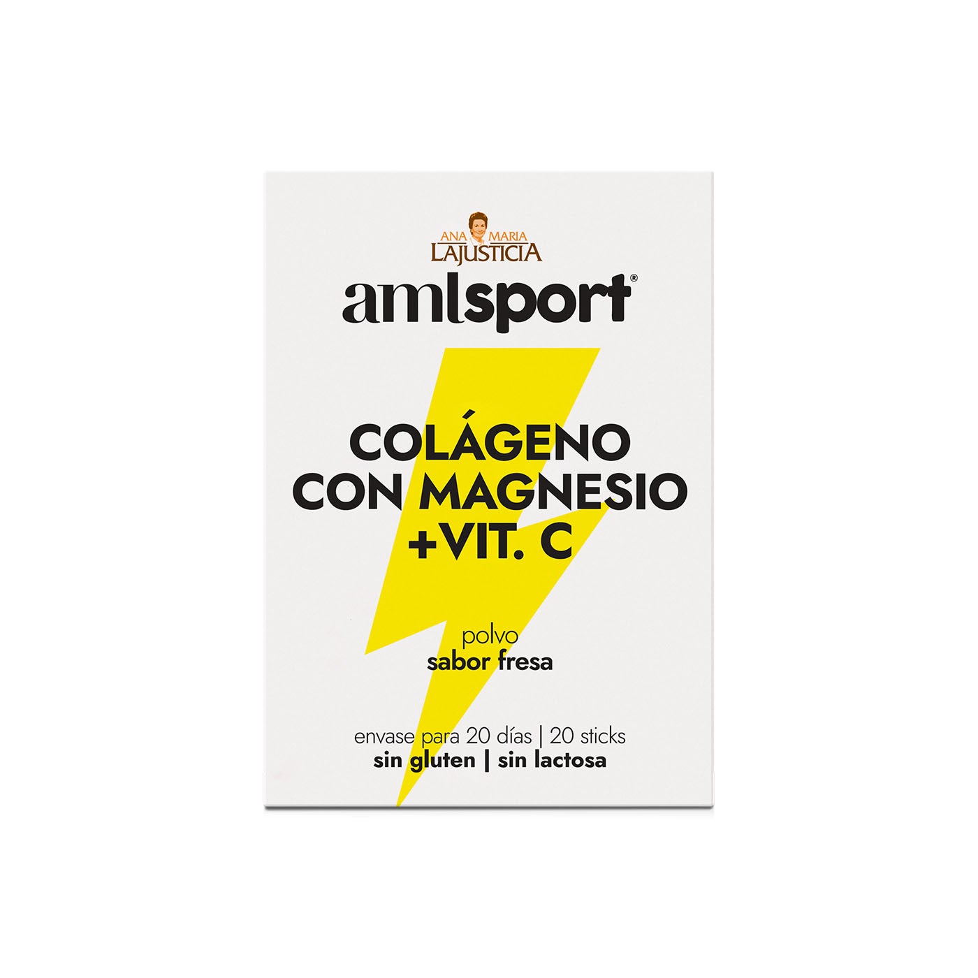 Colágeno con magnesio sport sticks sabor fresa 20uds Ana María Lajusticia