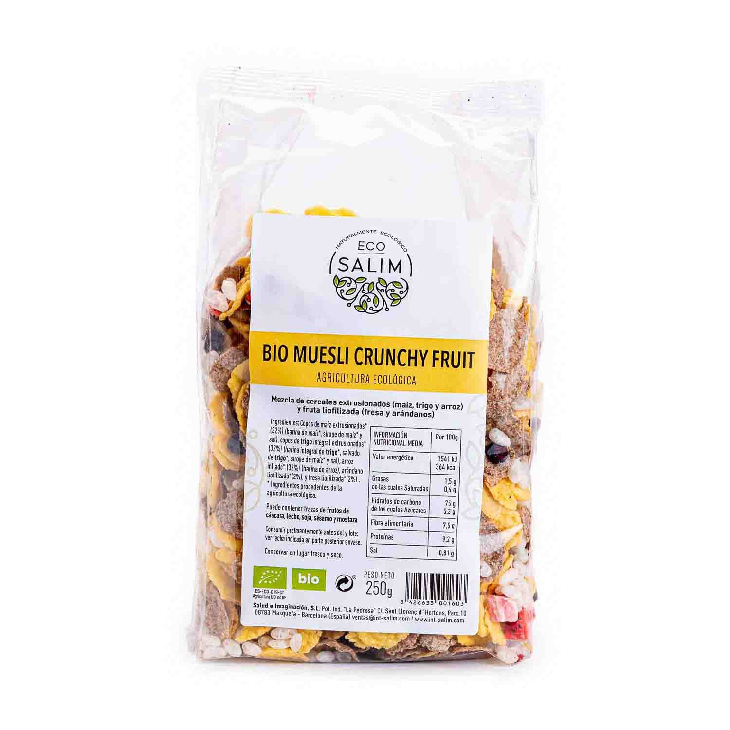 Muesli crunchy fruit 250g Eco Salim
