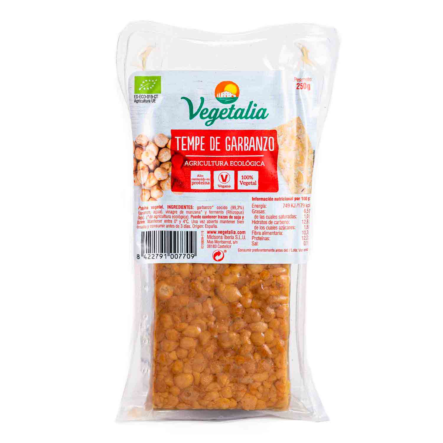 Tempeh de Garbanzos 250g Vegetalia