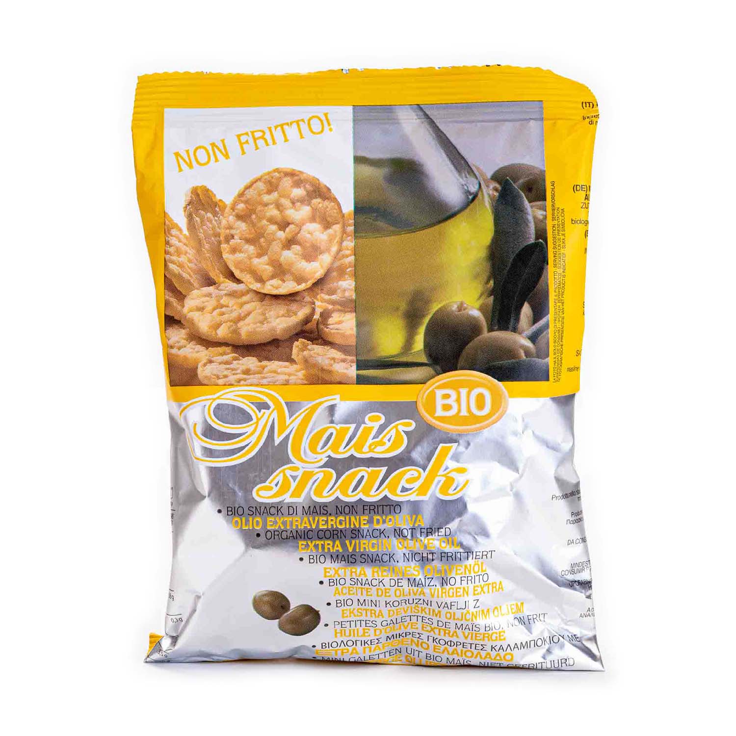 Mini snack de maíz con aceite oliva 50g Bio Aliment