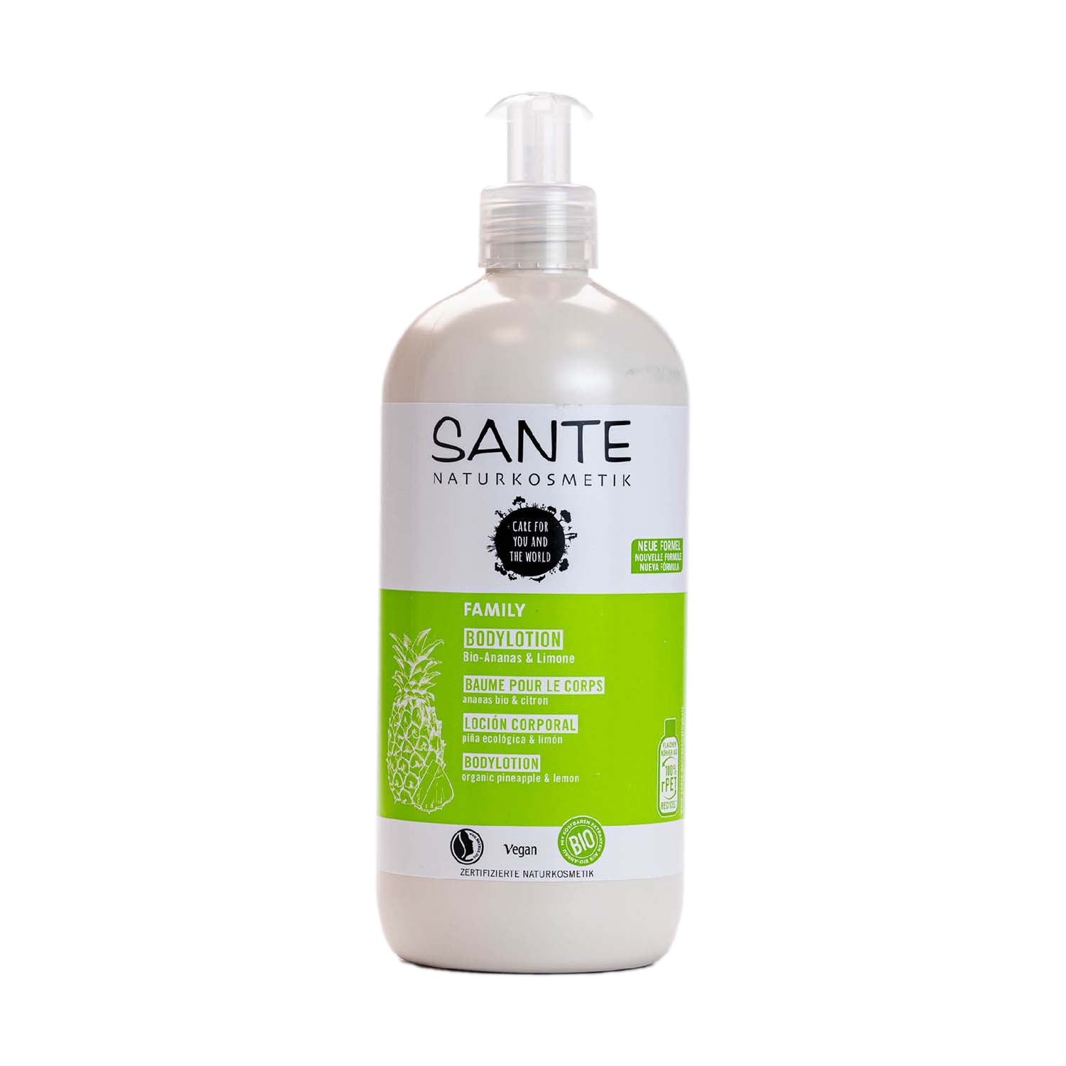 Loción corporal de piña y limón 500ml Sante