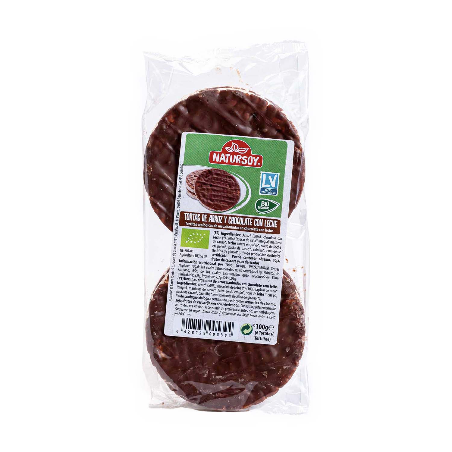 Tortitas de arroz chocolate