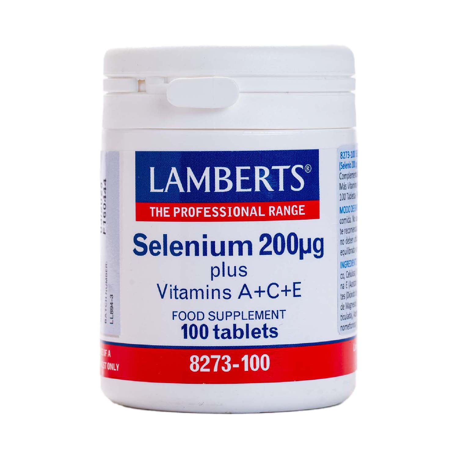 Selenio con Vitaminas A,C y E 100 comp Lamberts