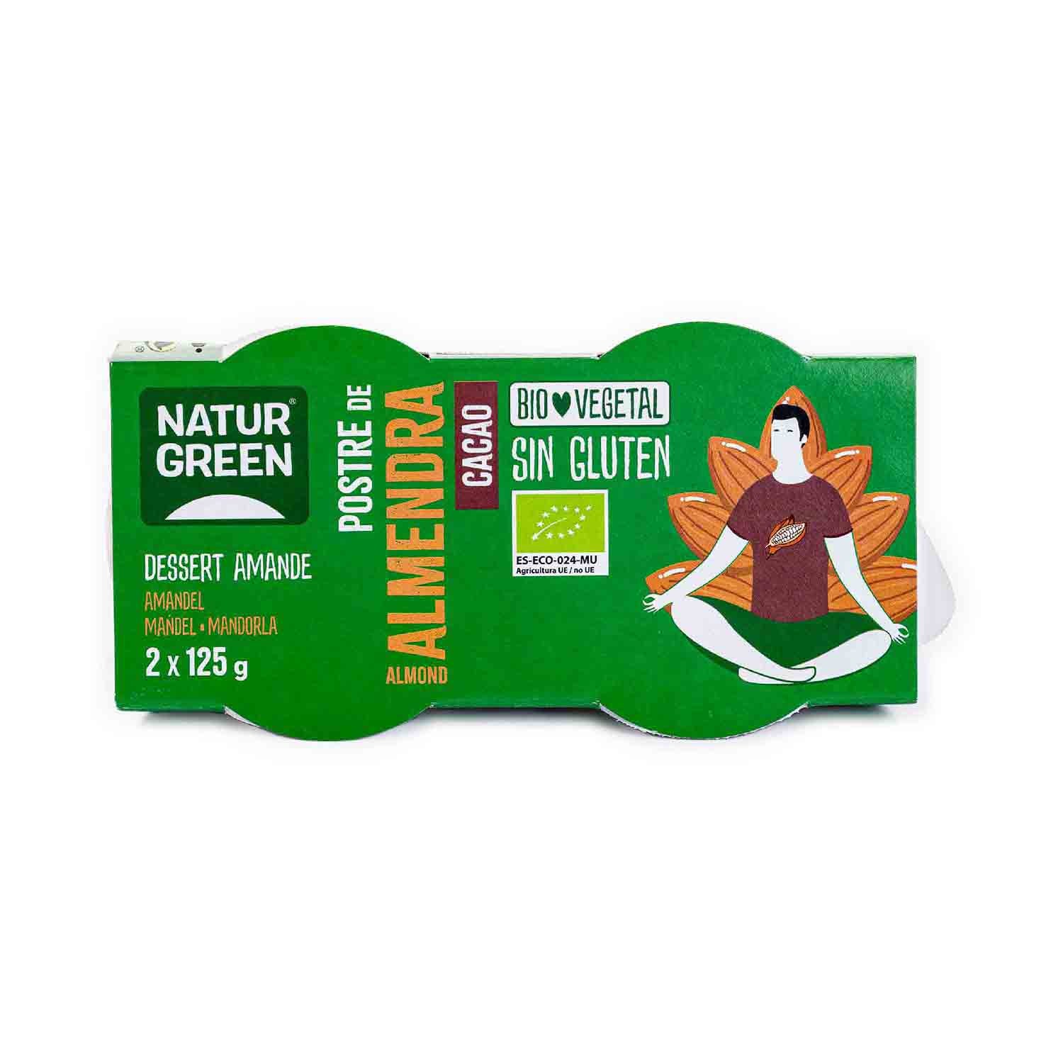 Postre de almendra y cacao 250g Naturgreen