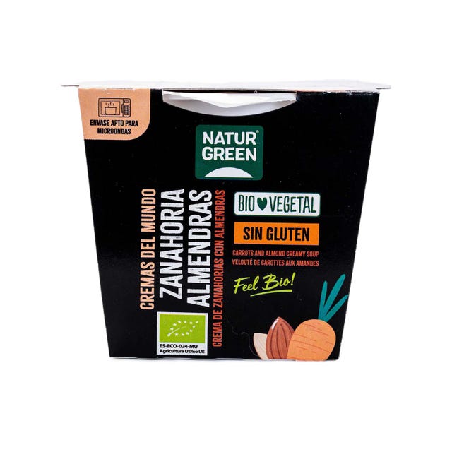 Crema de zanahoria con almendras 310g Naturgreen