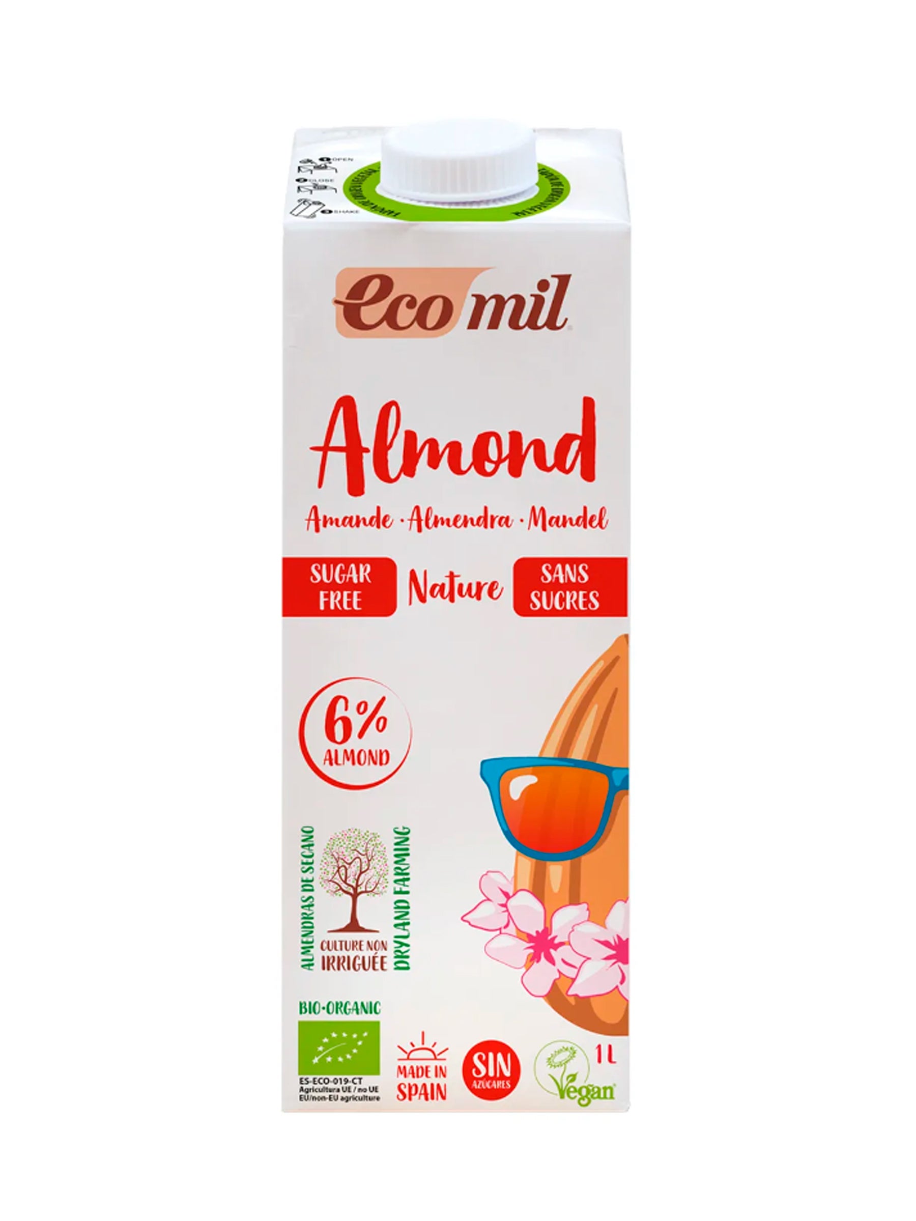 Bebida de Almendra Sin Azúcar 1L Ecomil