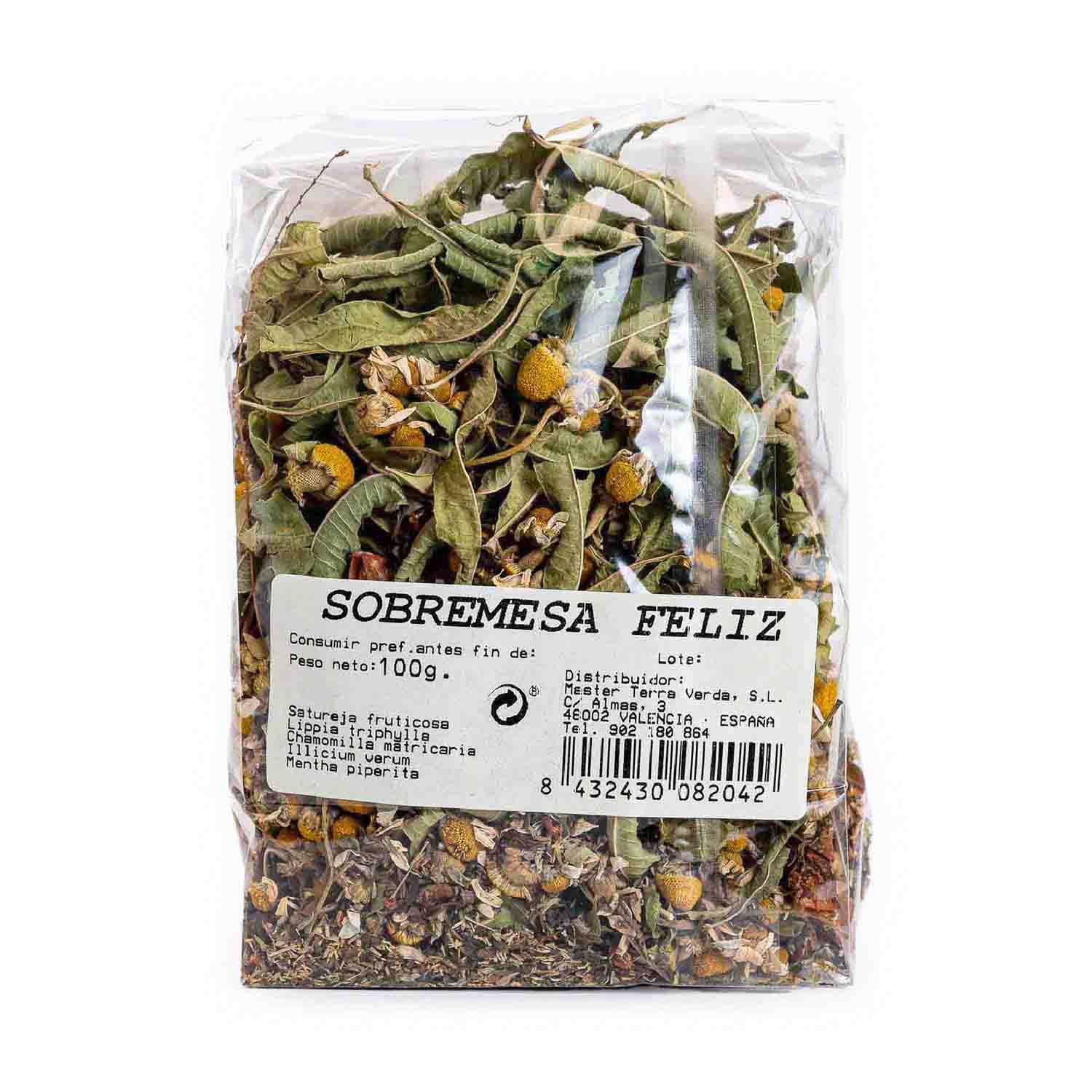 Tisana Sobremesa Feliz a granel 100g Herbolario Navarro