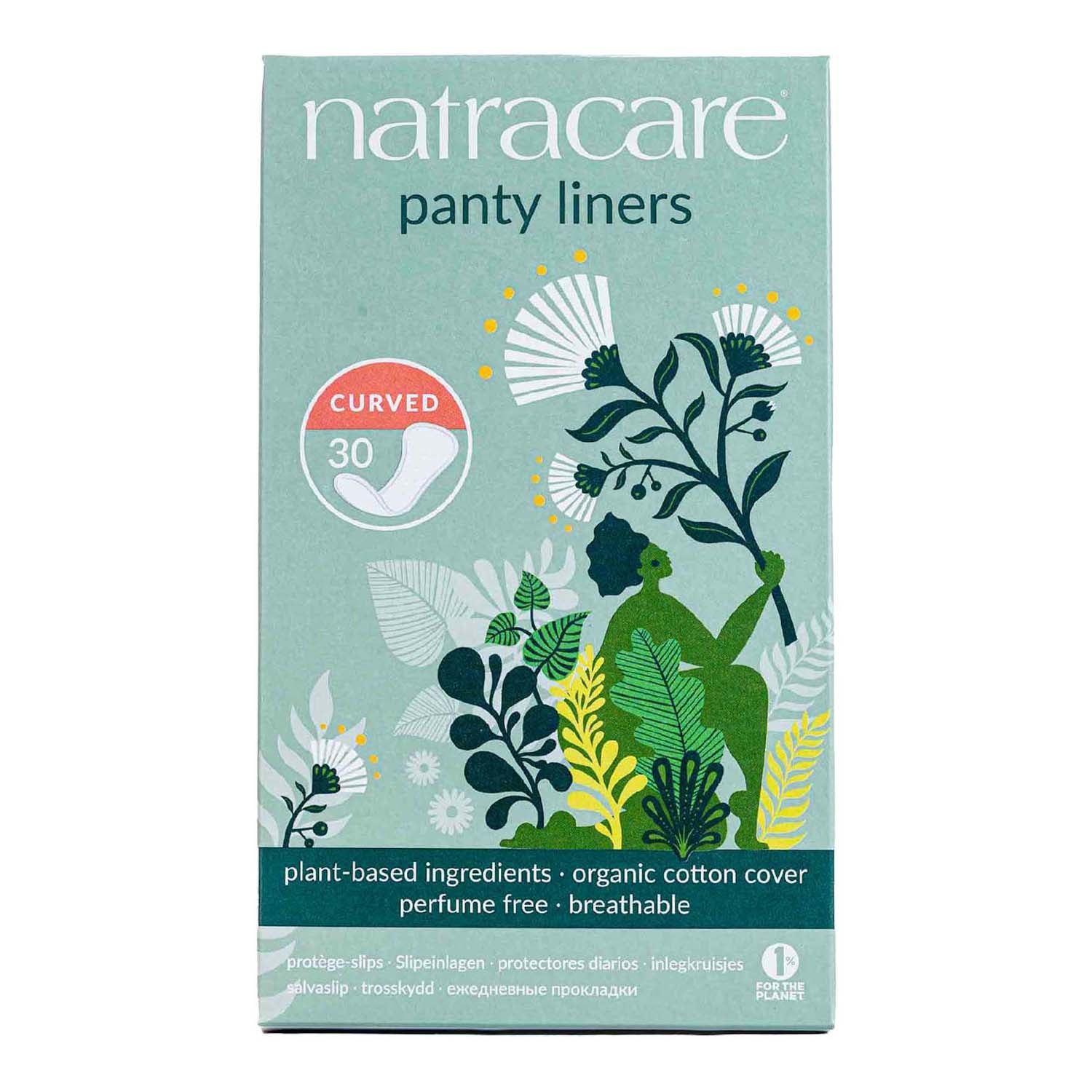 Salva slips curvado 30uds Natracare