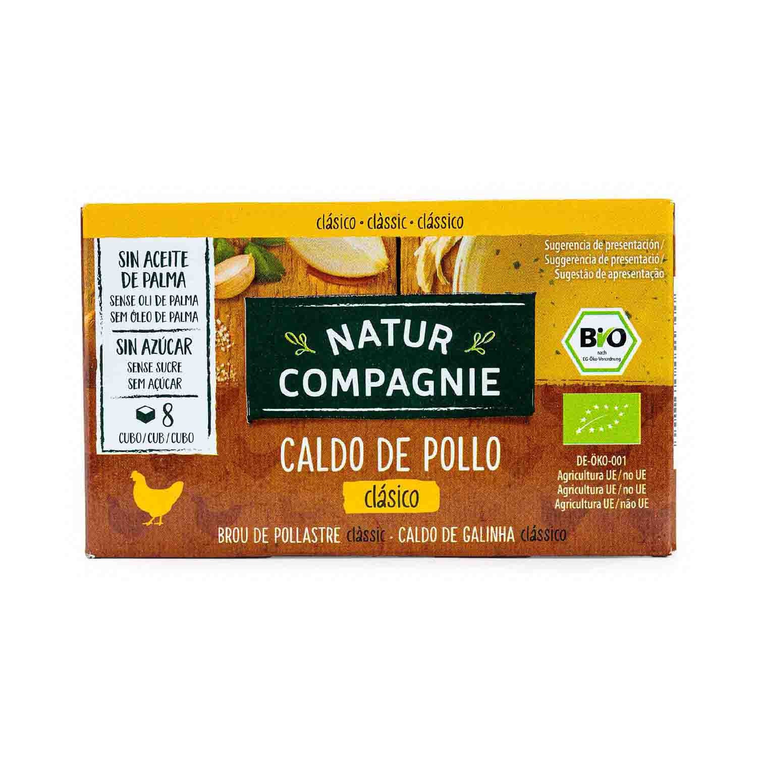 Caldo de pollo cubitos 55g Natur Compagnie