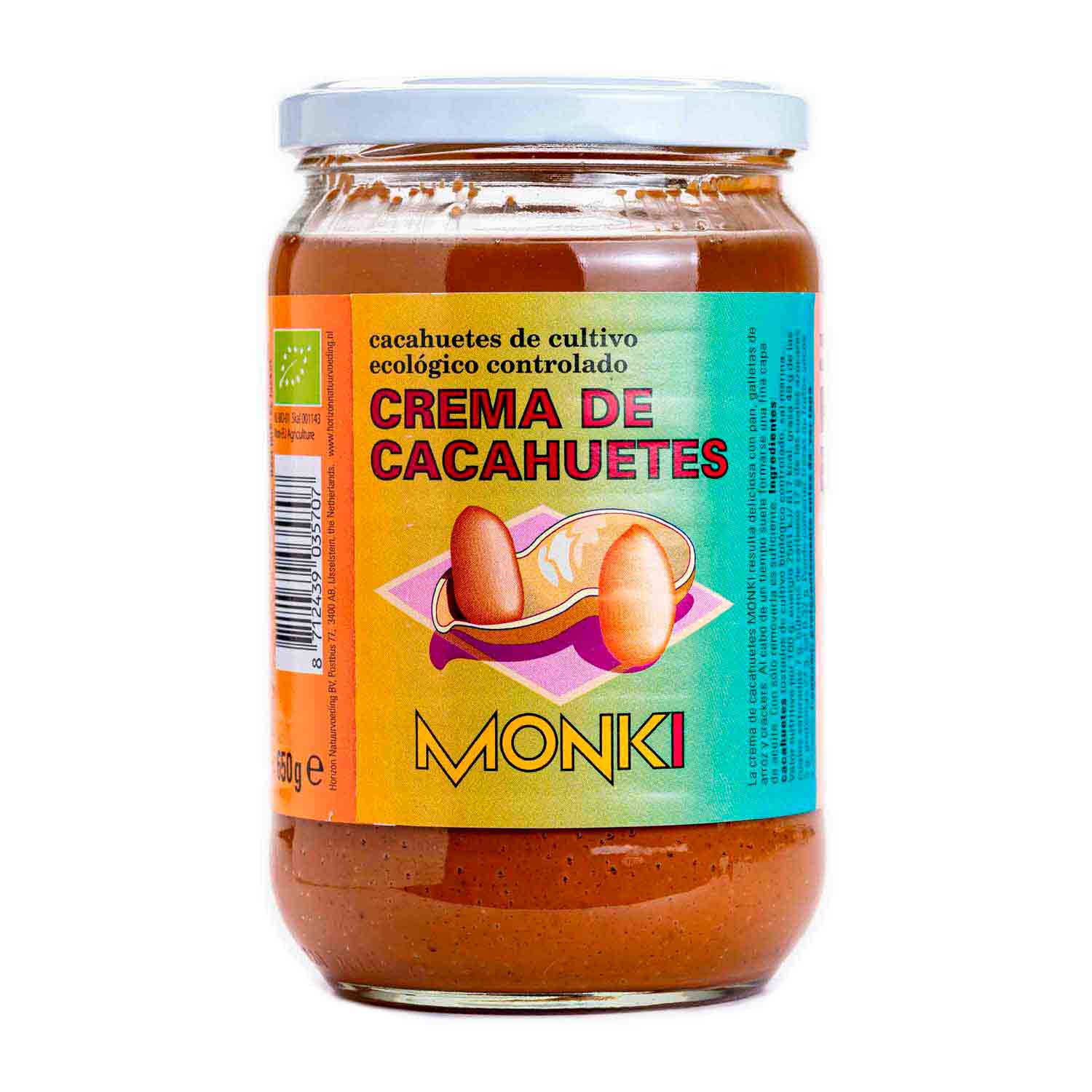 Crema de cacahuete 650g Monki