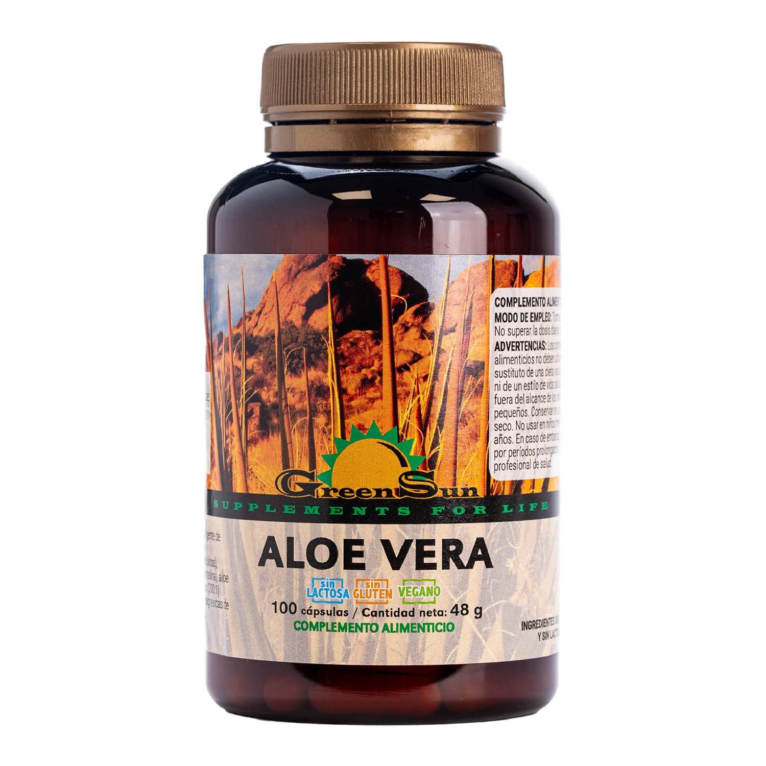 Aloe Vera Gel 100 cápsulas Green Sun