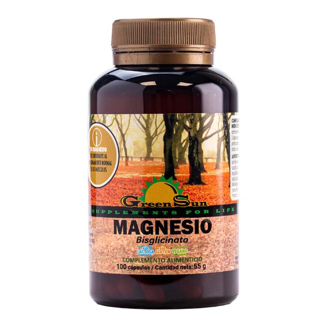 Magnesio 100 cápsulas Green Sun